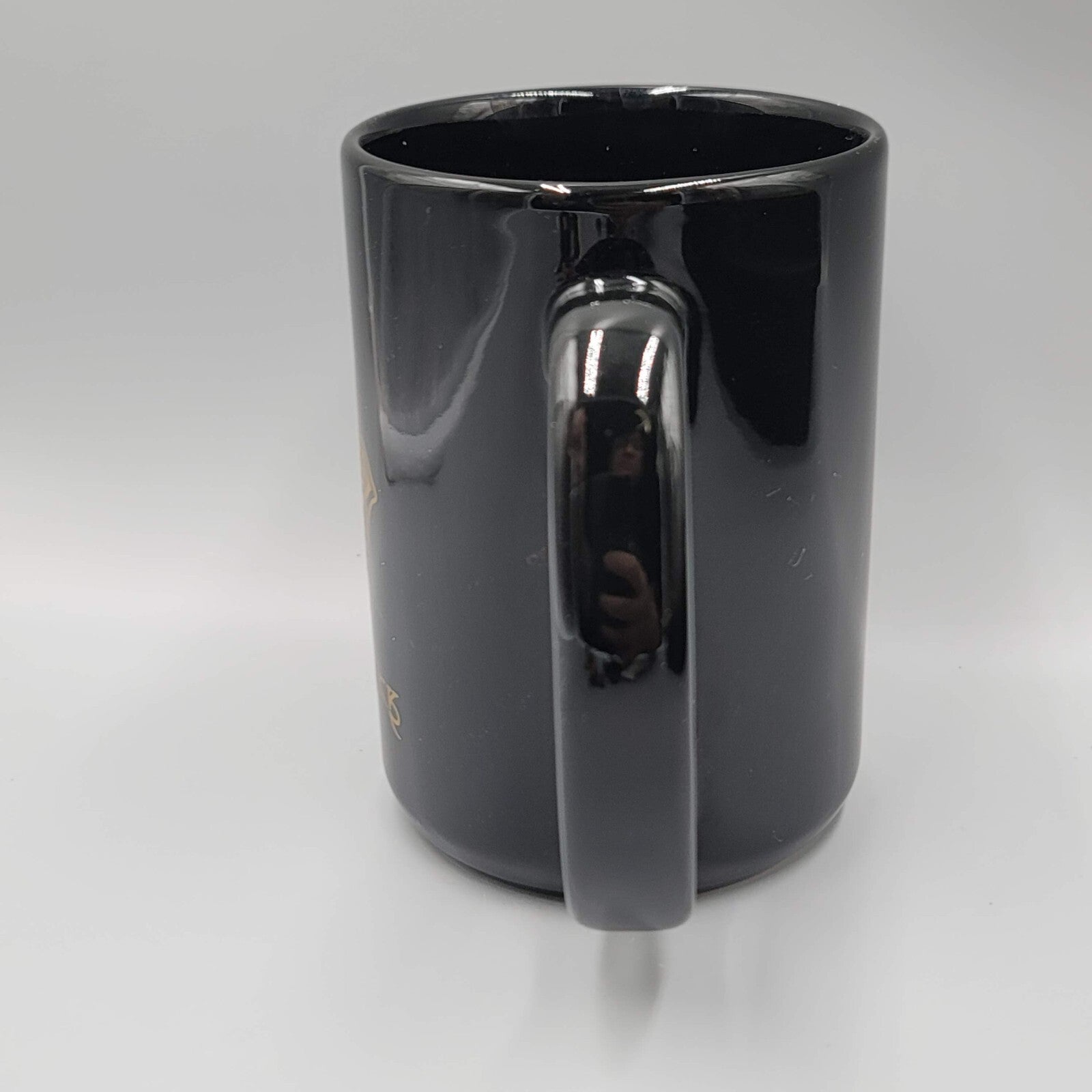 Comedian Lewis Black Coffee Mug Black Gold Hamsa Eye Cup