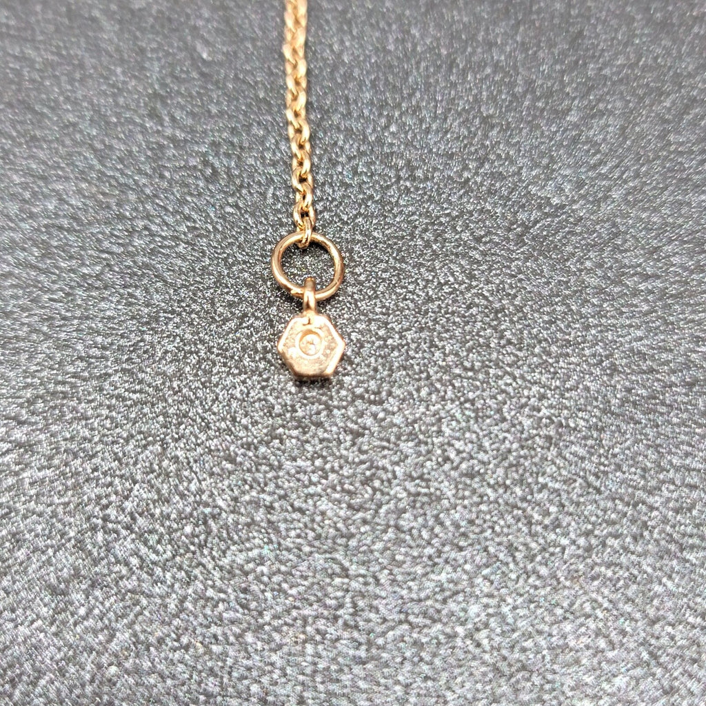 ORIGAMI OWL Necklace Rose Gold tone MAMA Bar Pendant Crystal Mom Mother 16" -18"