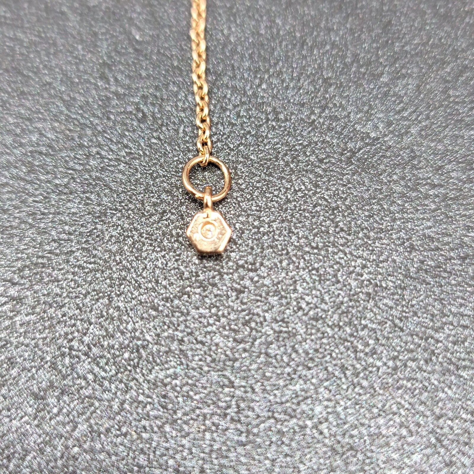 ORIGAMI OWL Necklace Rose Gold tone MAMA Bar Pendant Crystal Mom Mother 16" -18"