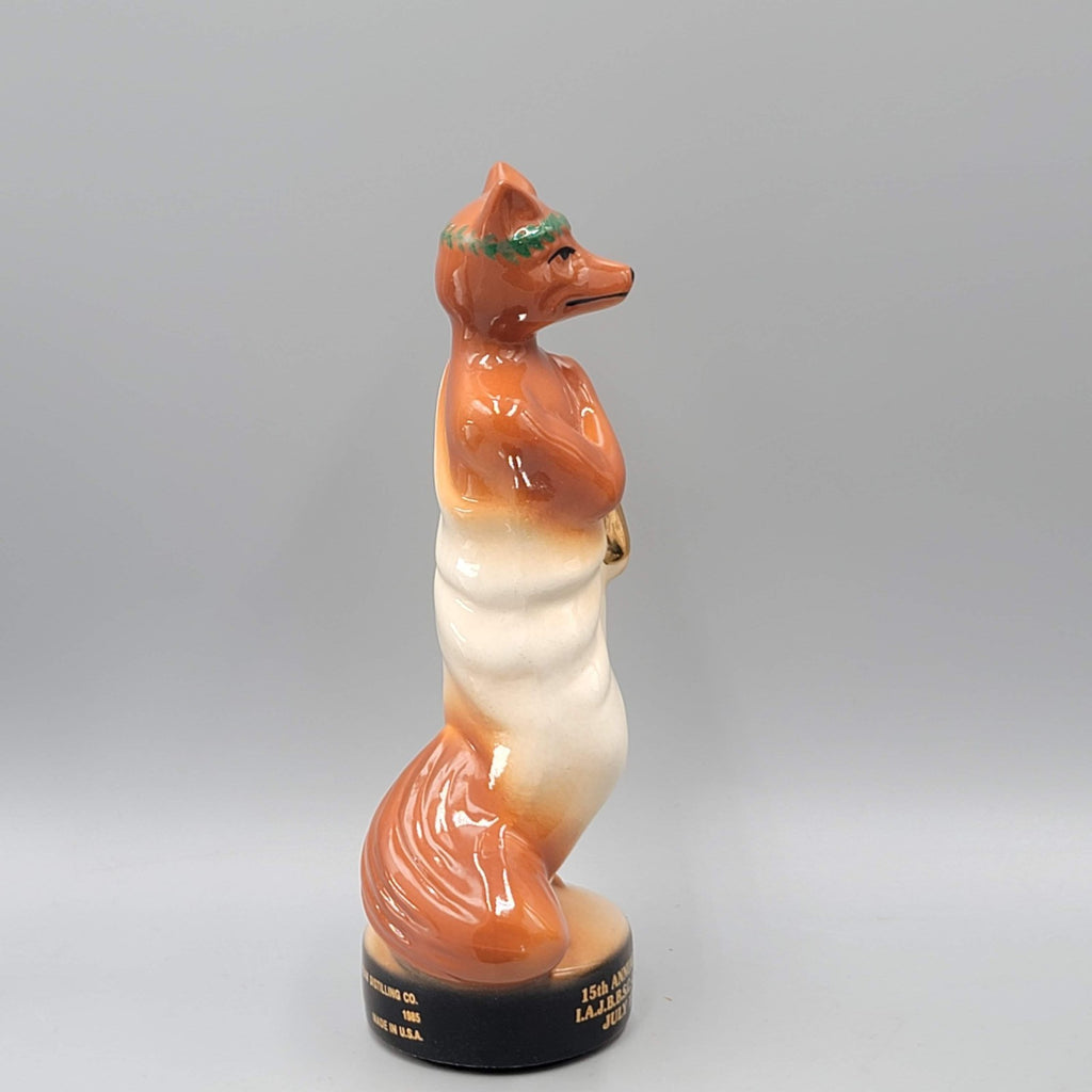 Jim Beam 1985 15th Annual Convention Las Vegas NV Fox in Toga Figurine 7 1/2”