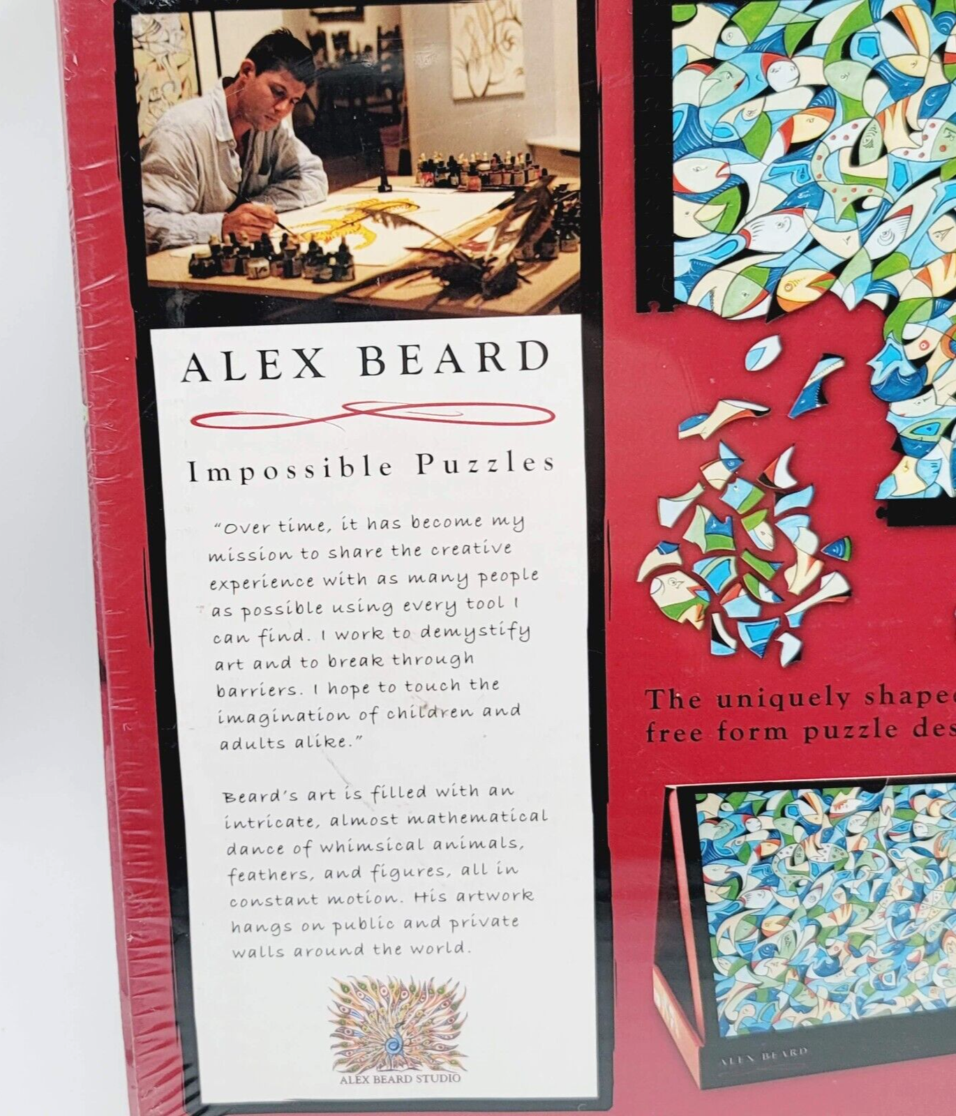 Alex Beard Impossible Puzzles Fishery New in Box 315 Pieces 25" x 17 1/2"