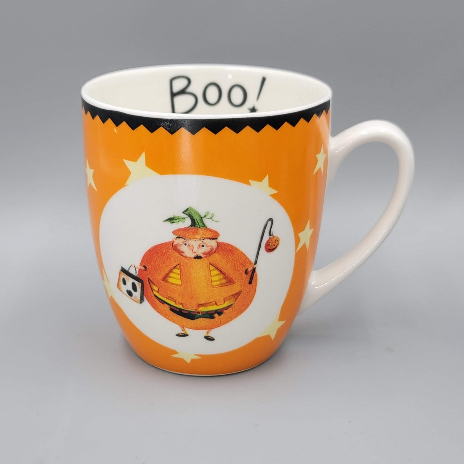 Lori Mitchell Halloween Boo! Jack-o-lantern Kid Costume Trick-or-Treat Mug