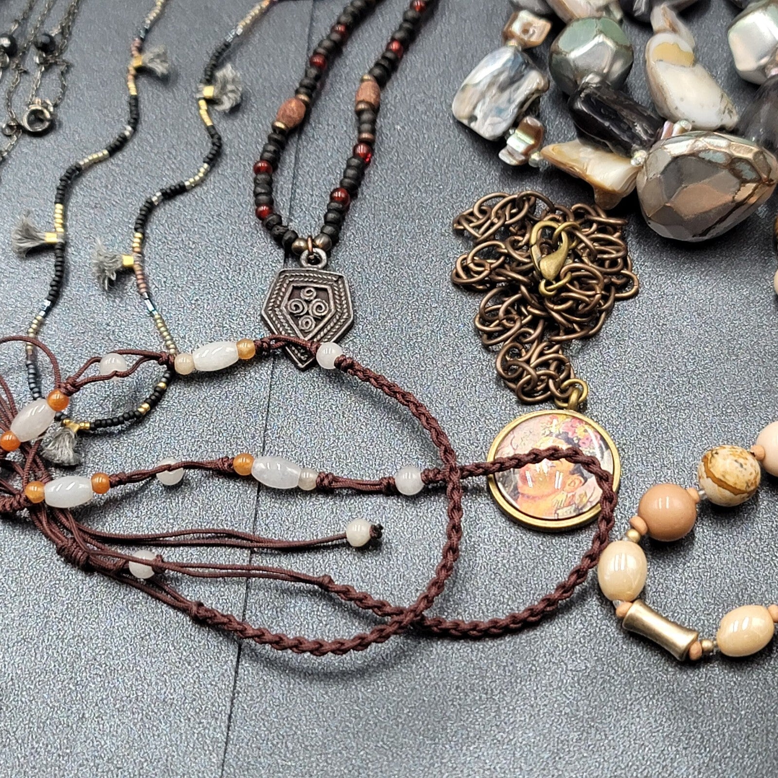 Colorful Jewelry Lot Necklaces Bracelets Pendant 48 pcs