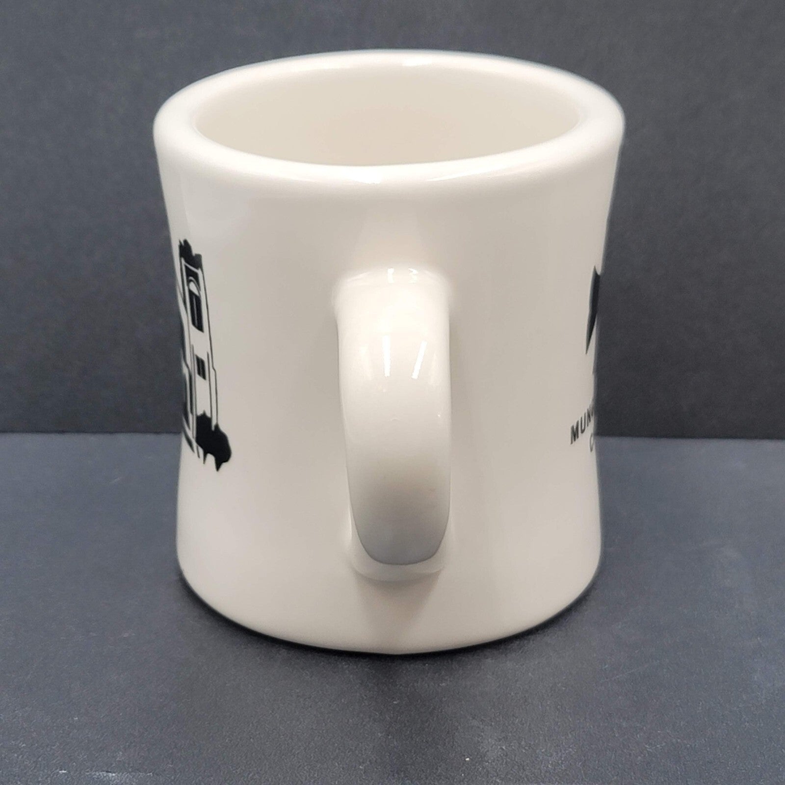 Vintage Munger Place Church Thick Diner Coffee Mug White Black
