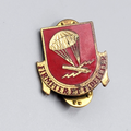 US Army 377th Field Artillery Reg’t Pin Firmiter Et Fideliter 1 1/8"