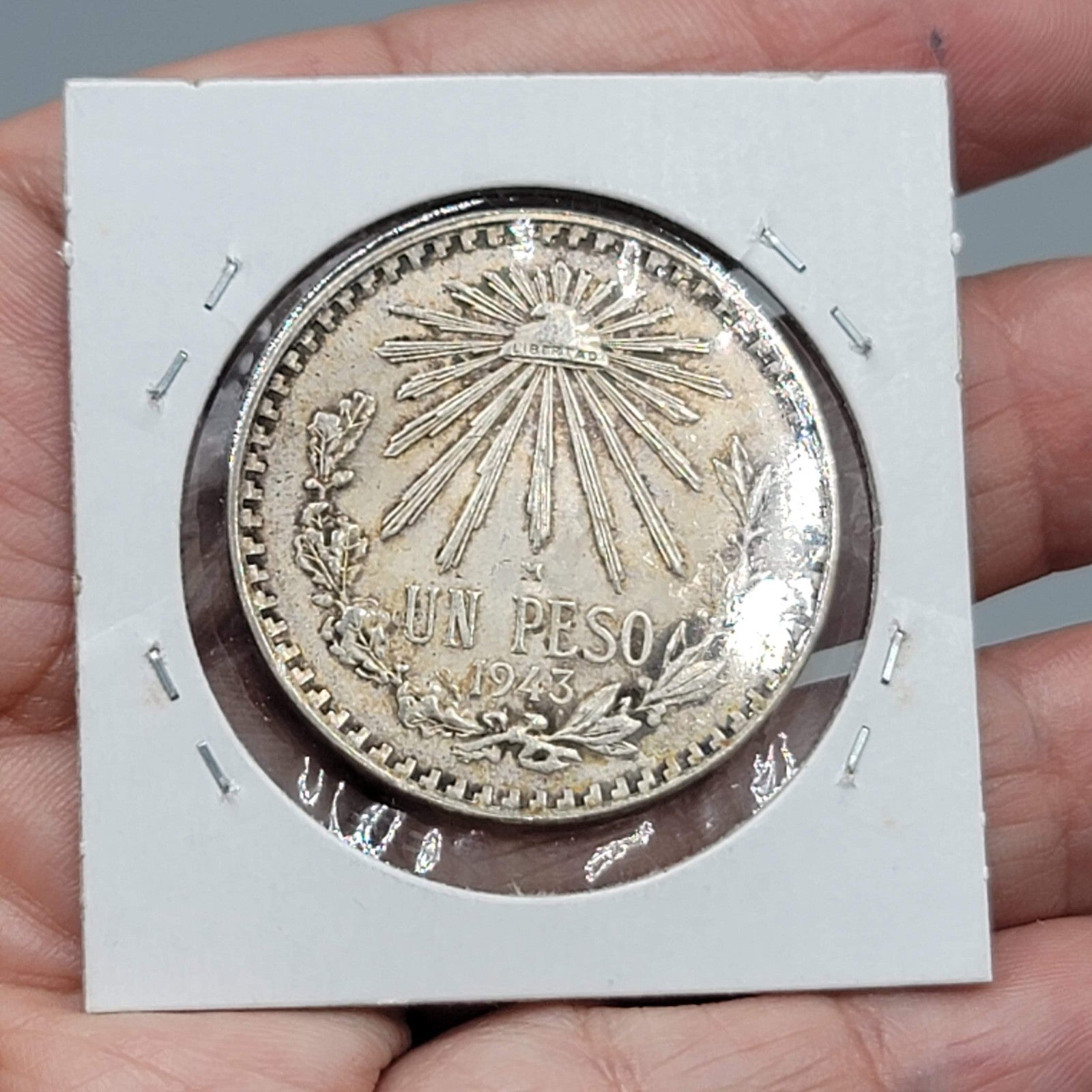 1943 Mexico Coin 1 Peso KM455