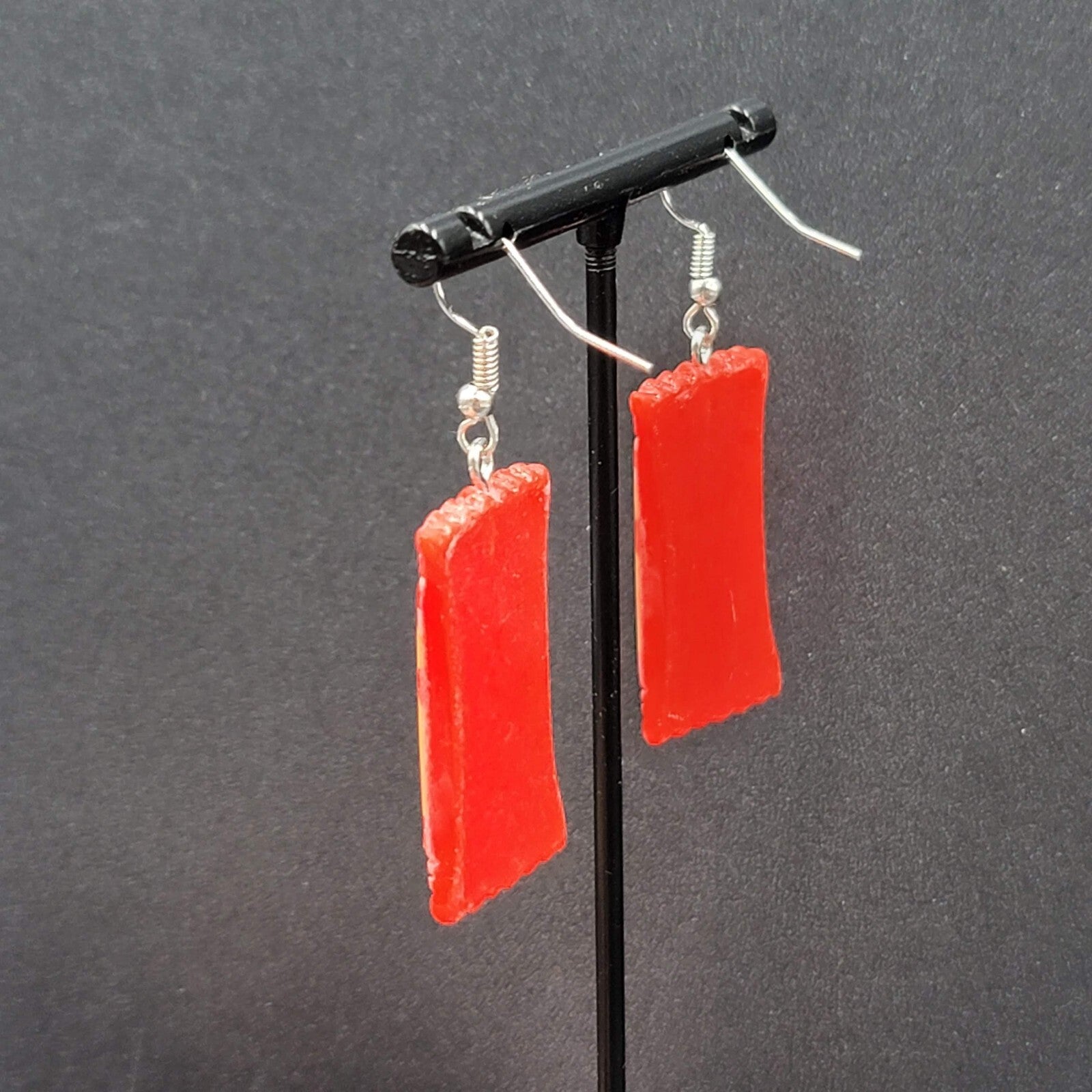 New STARBURST JELLYBEANS Candy Pierced Earrings Acrylic Dangle 1.25"