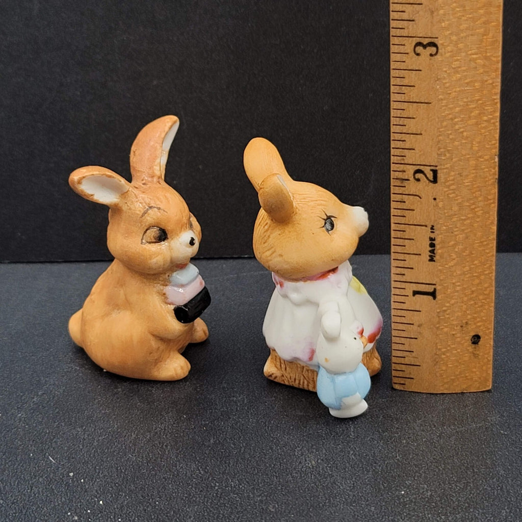Vintage Midwest Of Cannon Falls Miniature Bunny Rabbit Pair Easter Spring