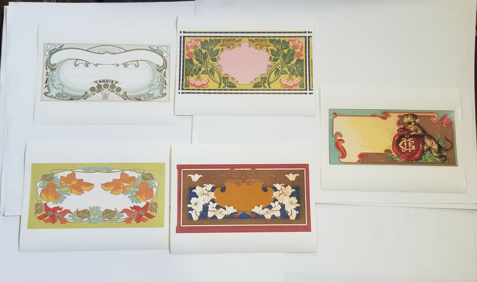 NOS 20 Repro Vintage French Perfume Stickers Laughing Elephant Out of Print