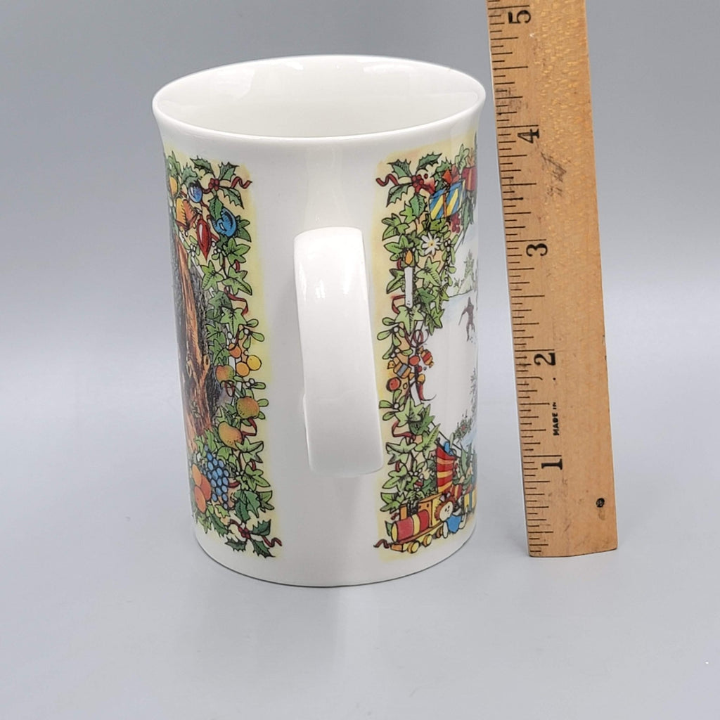 Gathering Mistletoe Stoneware Mug Dunoon Scotland Christmas Cheer Series