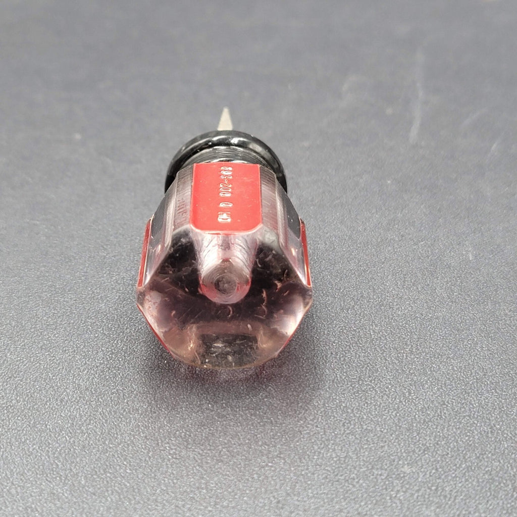 HUSKY STUBBY STRAIGHT Red Clear Handle Screwdriver 1/4"