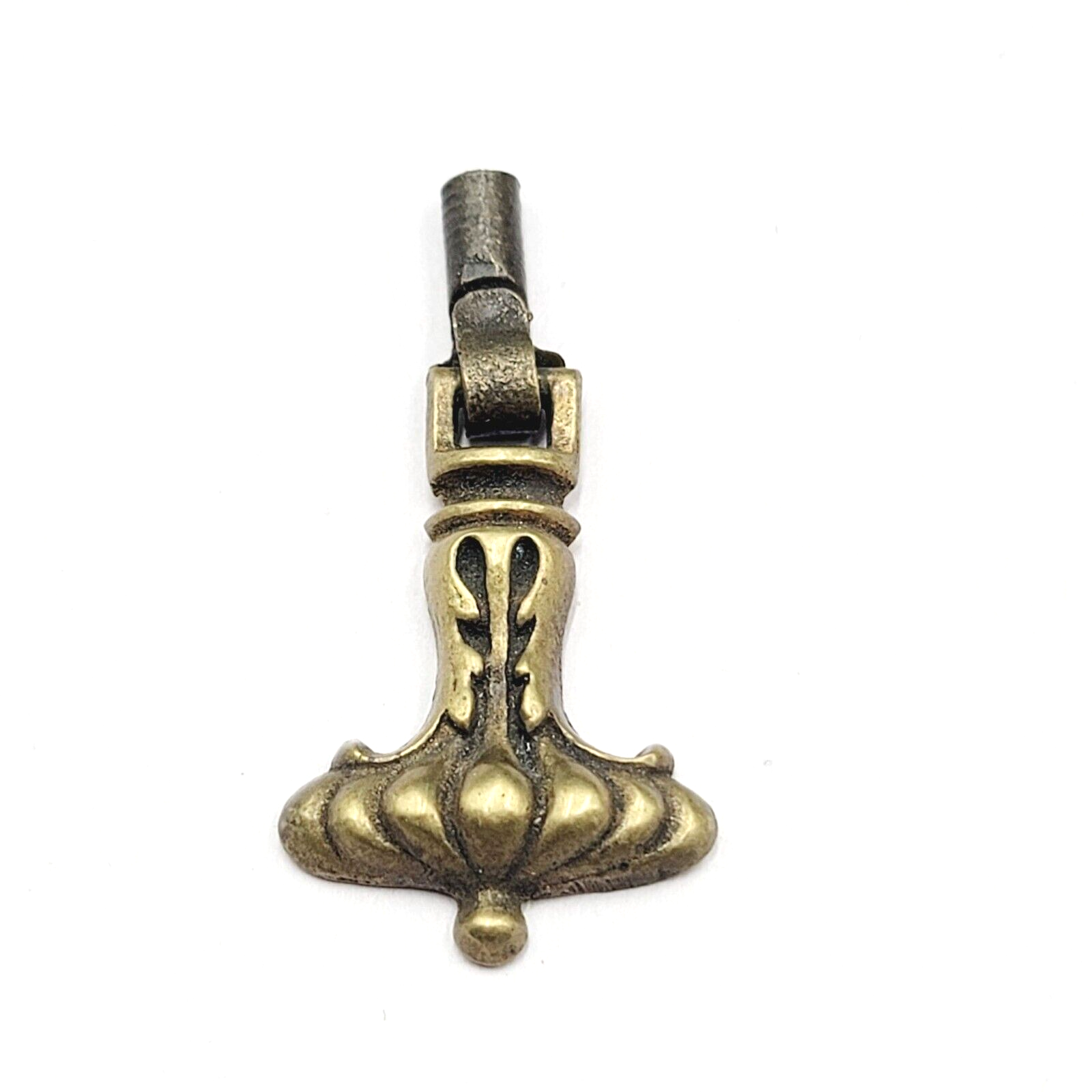 Vintage Brass Drawer Pull Salvage Hardware Reclaimed Part SINGLE ONLY 1 7/8"