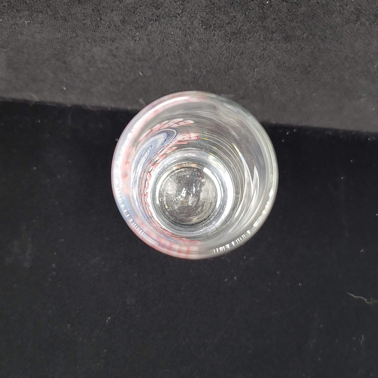 Vintage Eskimo Joes Stillwater OK 4 in  shooter shot glass- logo on clear