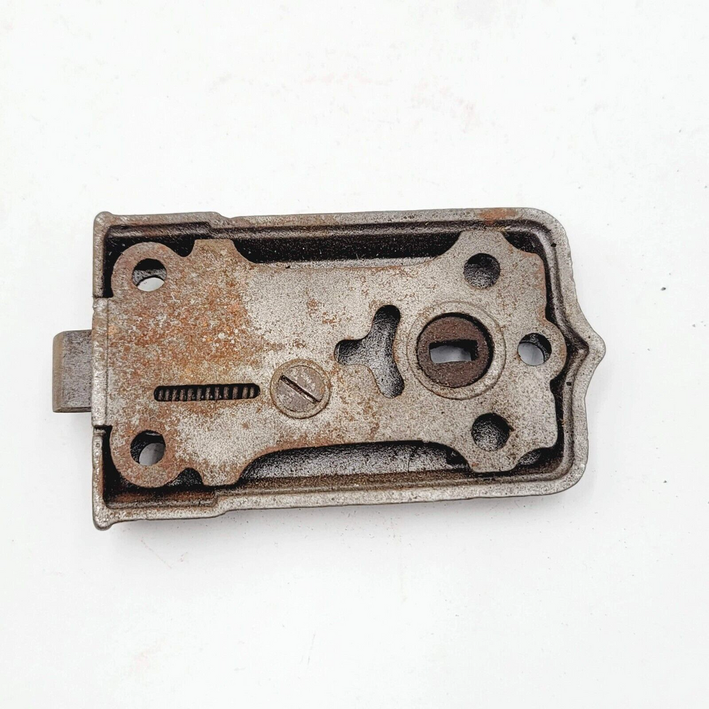 Antique Ornate Surface Mount Mortise Lock No Keeper No Key 1108B