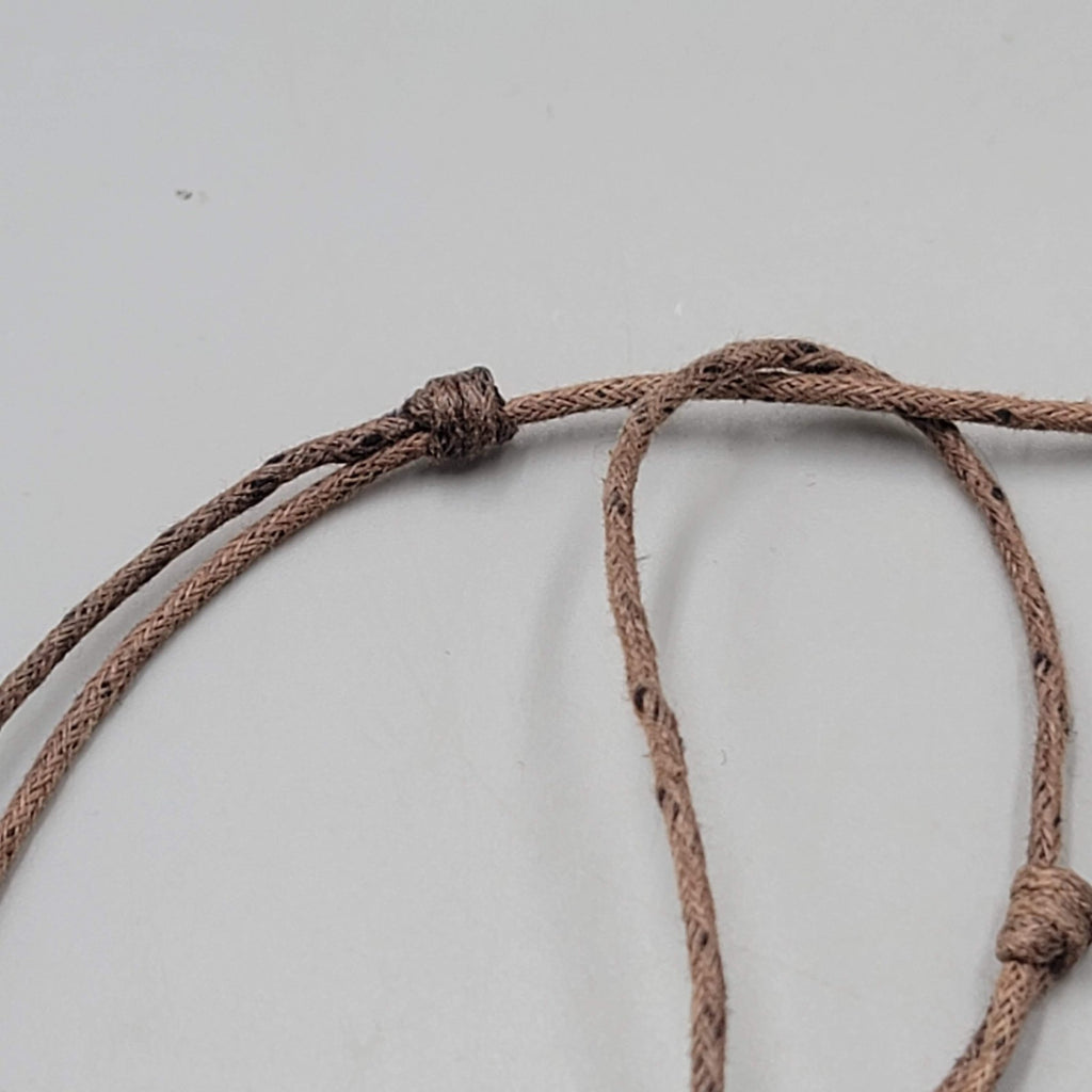 Artisan Natural Seed Necklace Hand Strung Layered Brown Adjustable Cord 24"