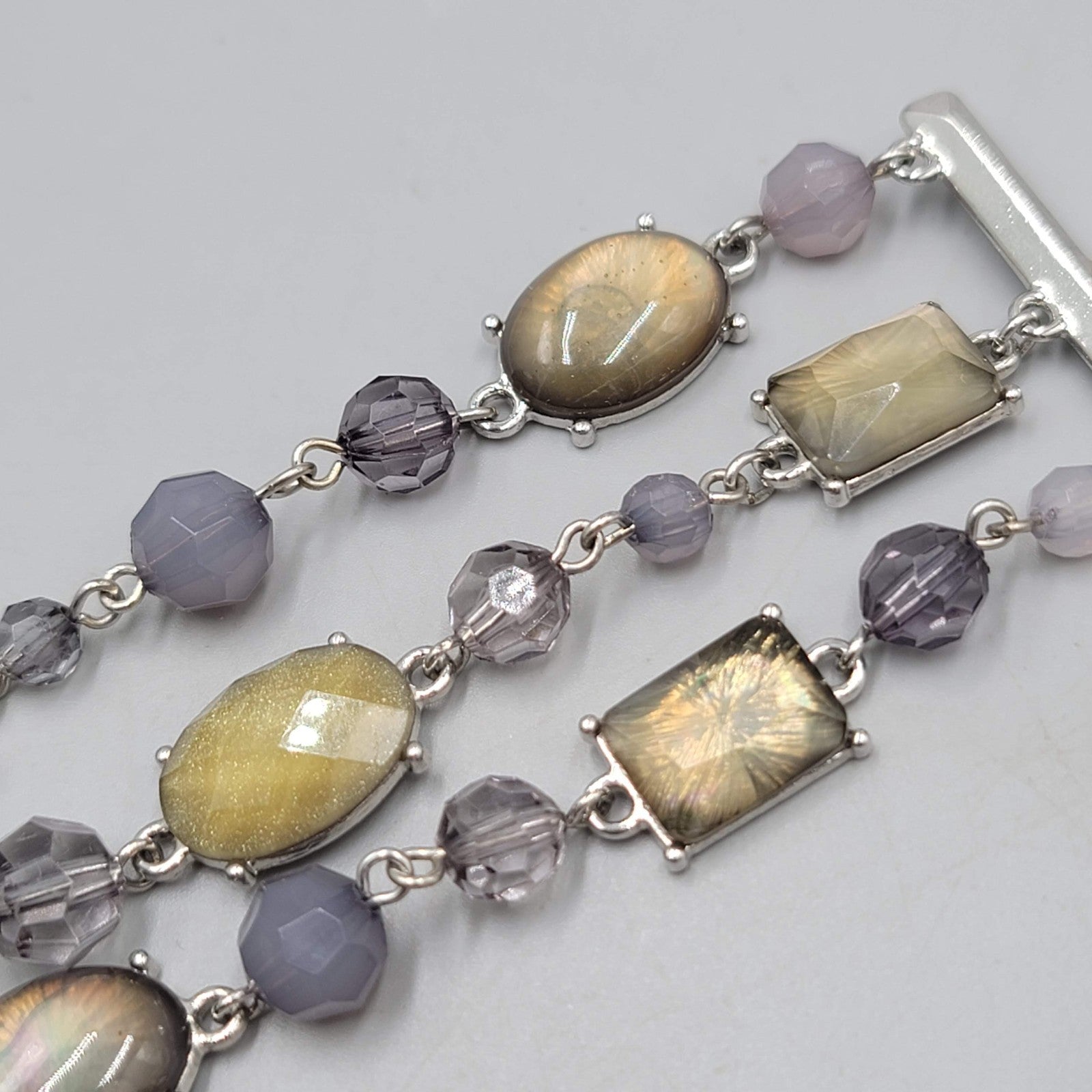 Premier Designs Bracelet Triple Strand Silver tone 