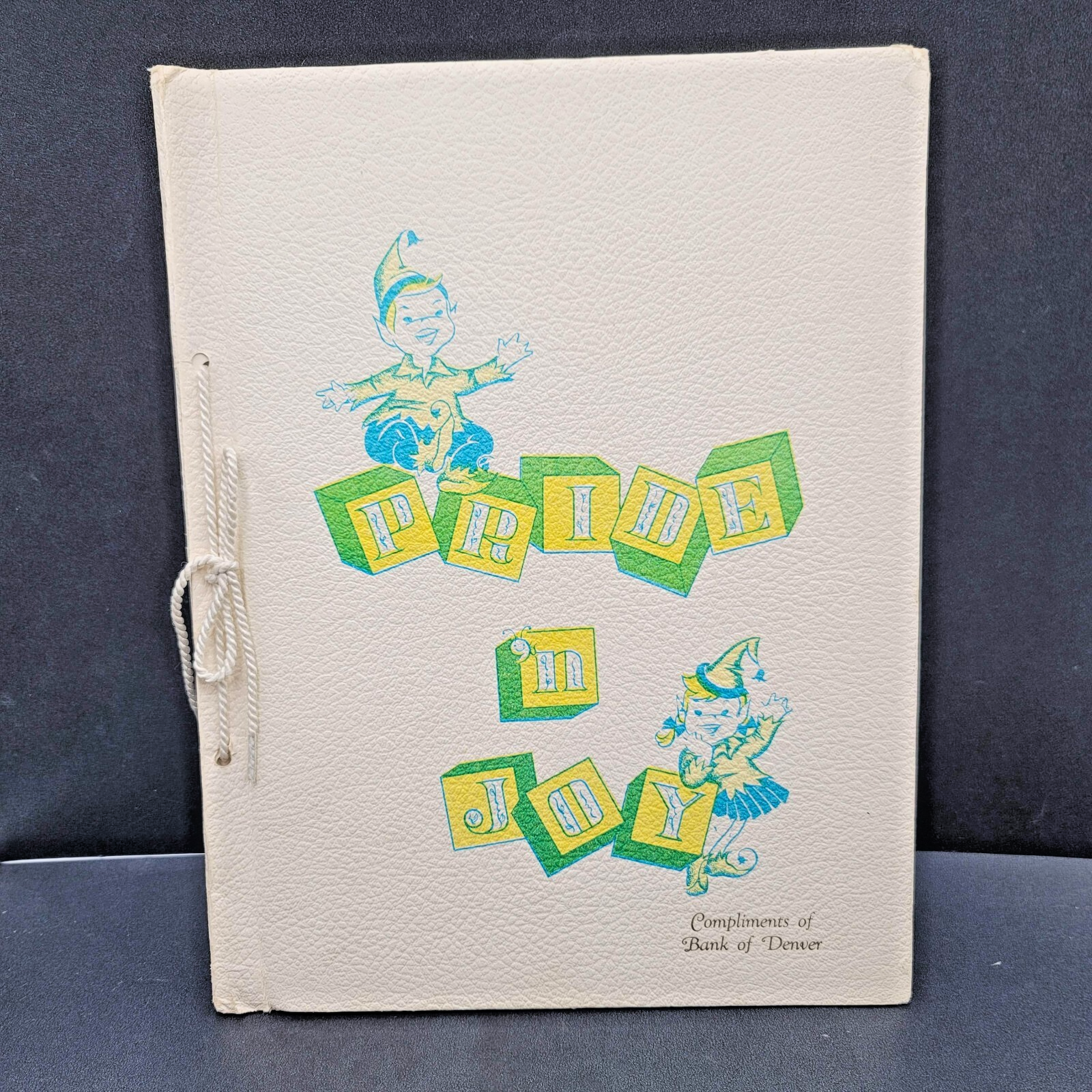 Vintage 1956 Pride n Joy Baby Newborn Record Book NOS