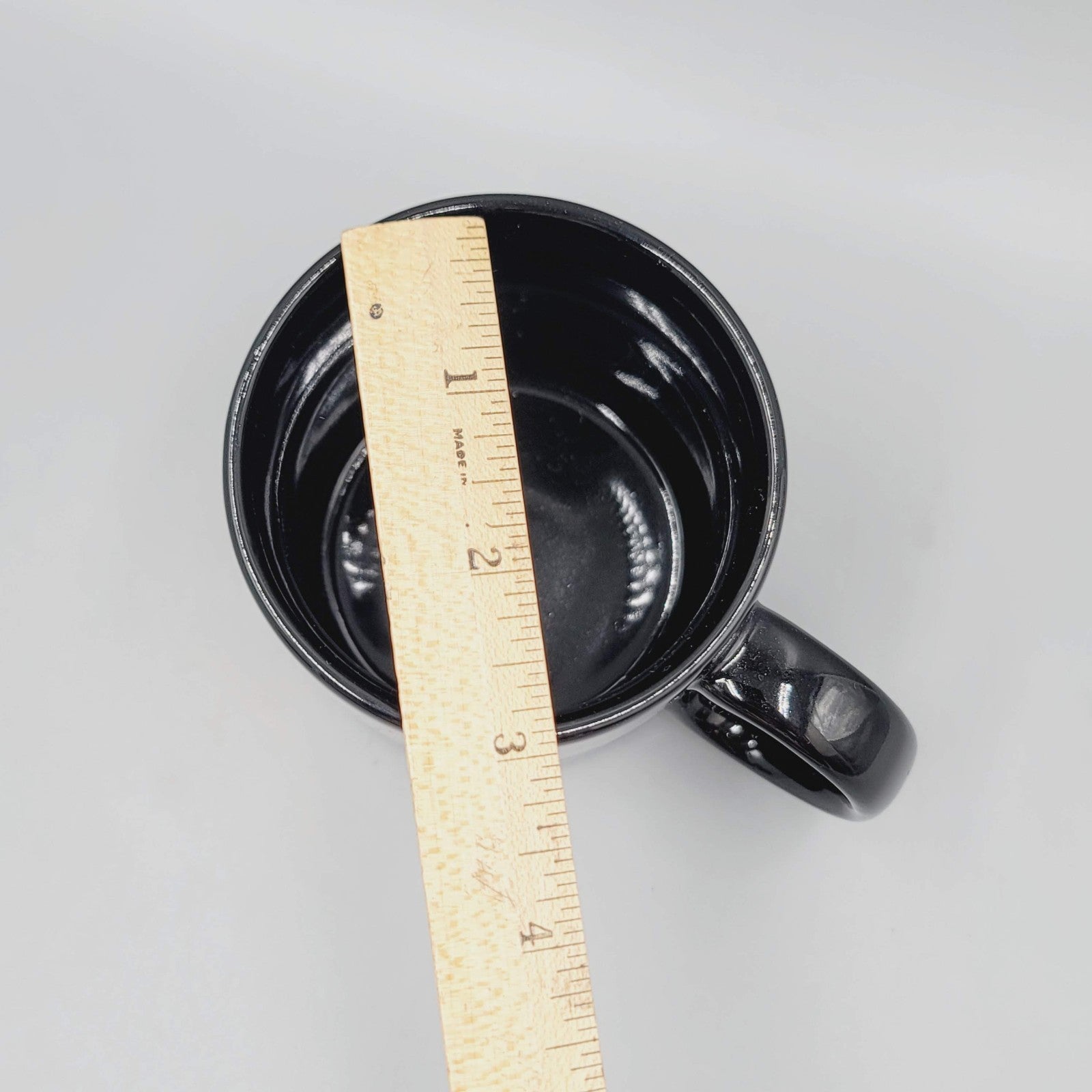 The United States of America Coffee Mug Black Ceramic Gold Lettering
