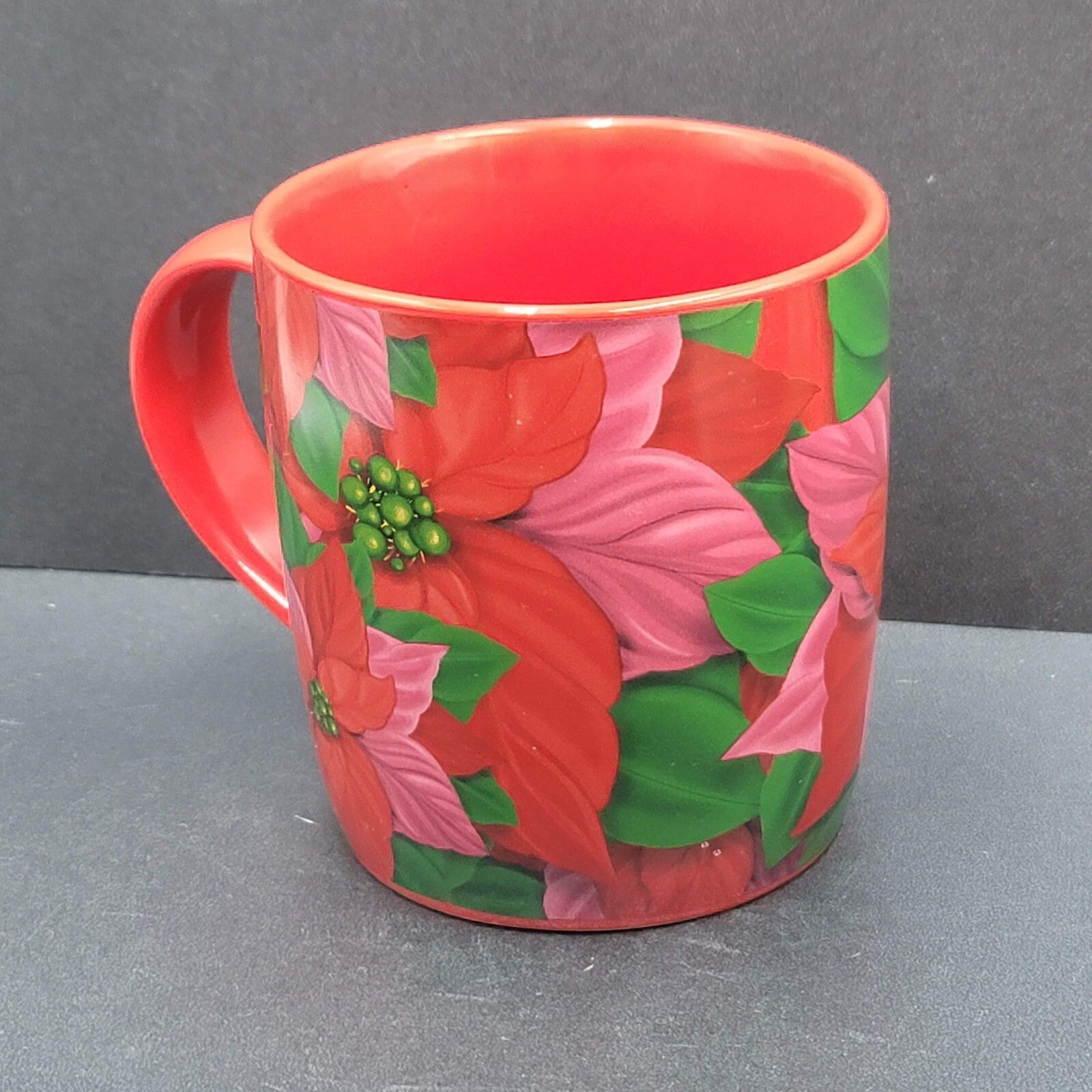 Starbucks Holiday 2020 Green Mermaid Logo Coffee Mug 12 Fl Oz Red Cup Poinsettia