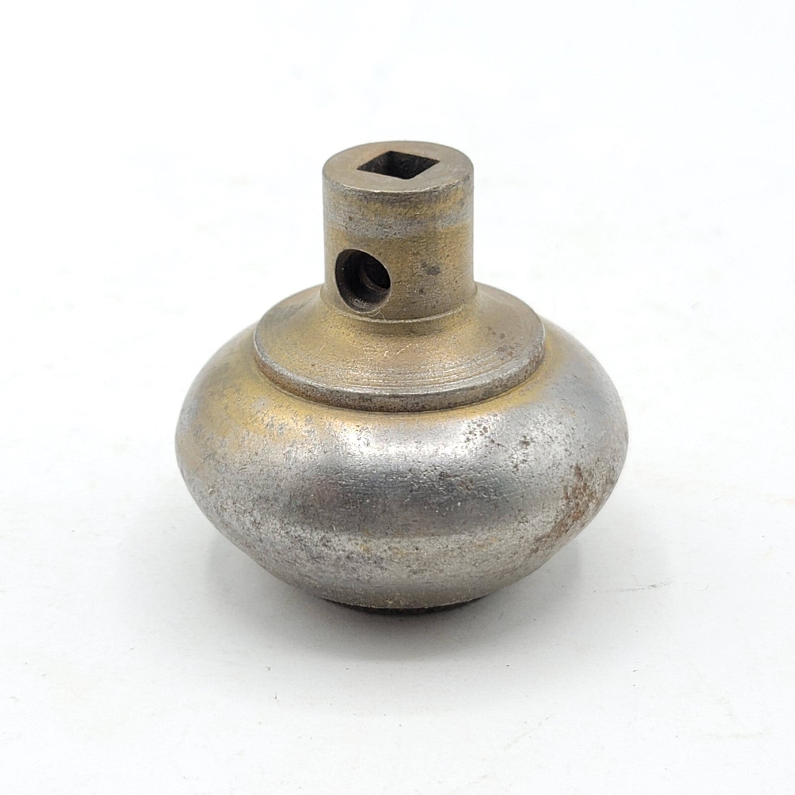 Single Vintage Steel Door Knob Reclaimed Salvage 2.25"   D644
