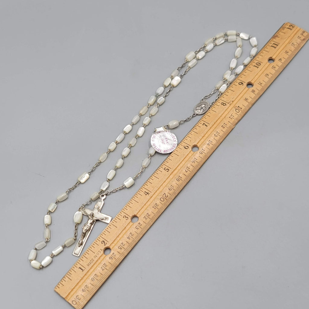 Mother of Pearl Rosary Mitchells Genuine Made in Ireland