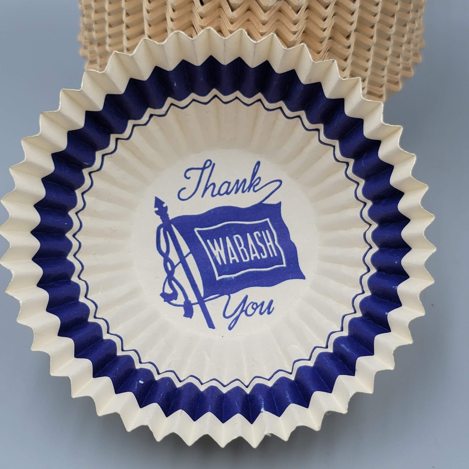 Vintage Wabash Paper Cups Nut Bowl Liners Large Lot Made in USA