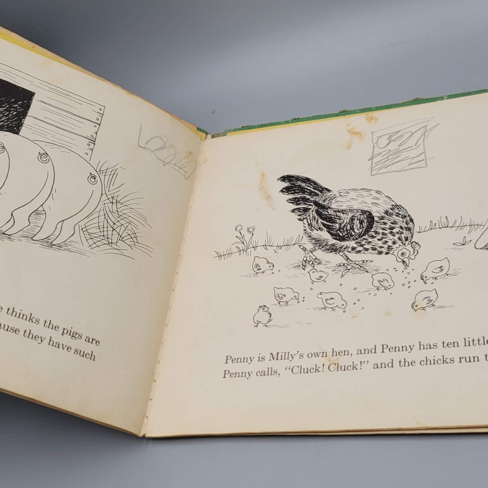 Milly And Her Dogs By Lena Barksdale Antique Children’s Book AS-IS See Photos