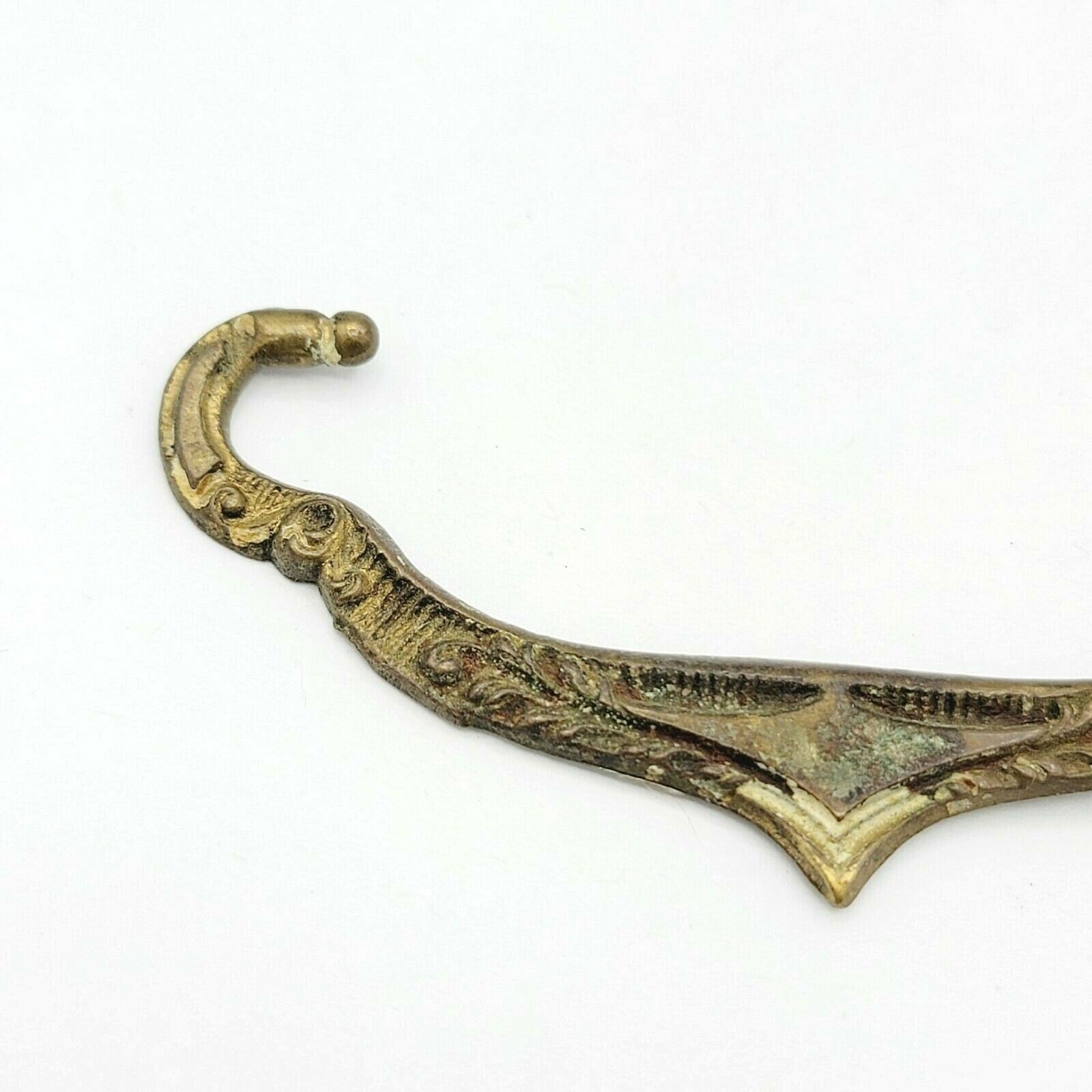 Vintage Single Brass Ornate Bail Pull for 3 in Pull Handle Replacement  0183