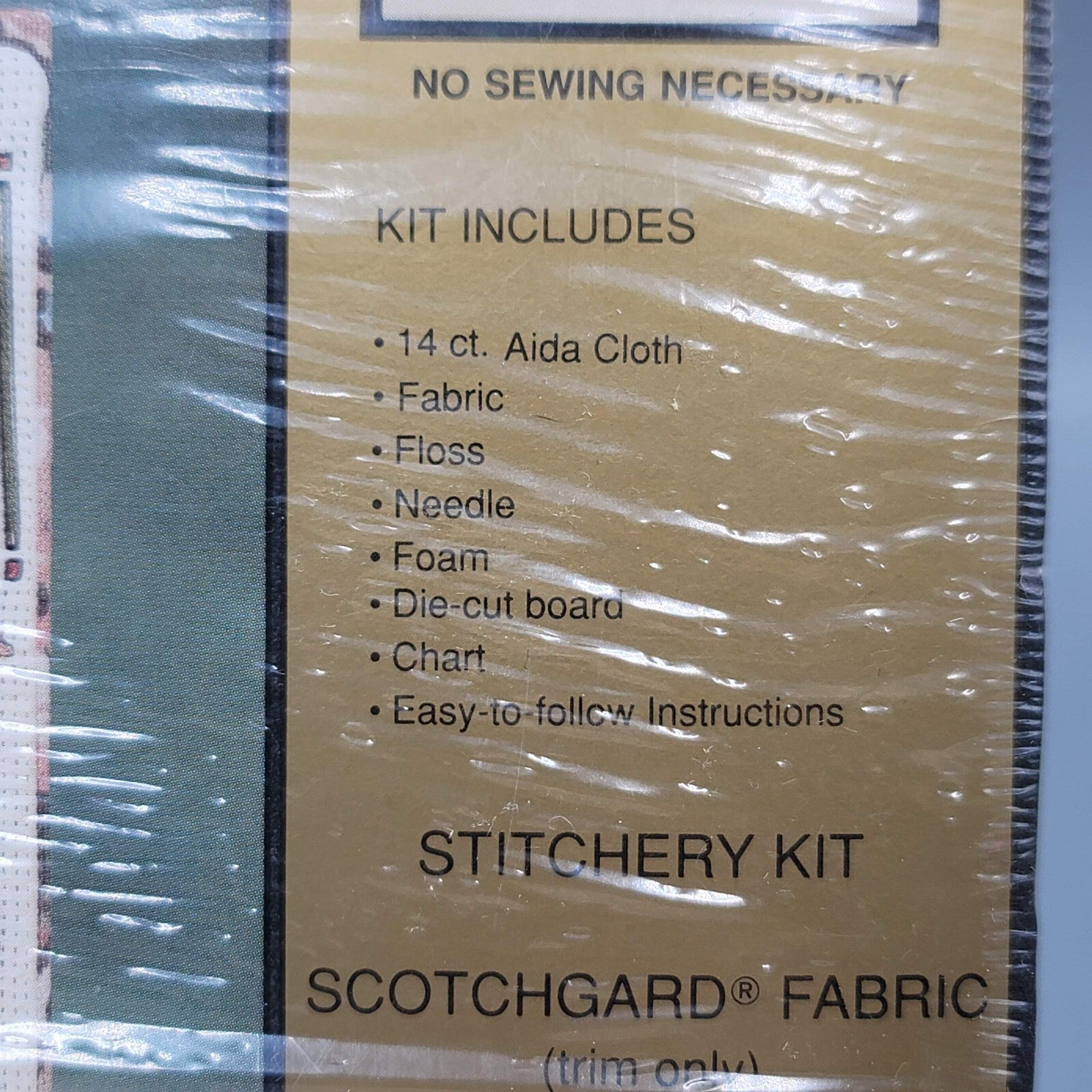 Old World Collection Stitchery Kit Embroidery Photo Frame Kit 4x6" Vintage Craft