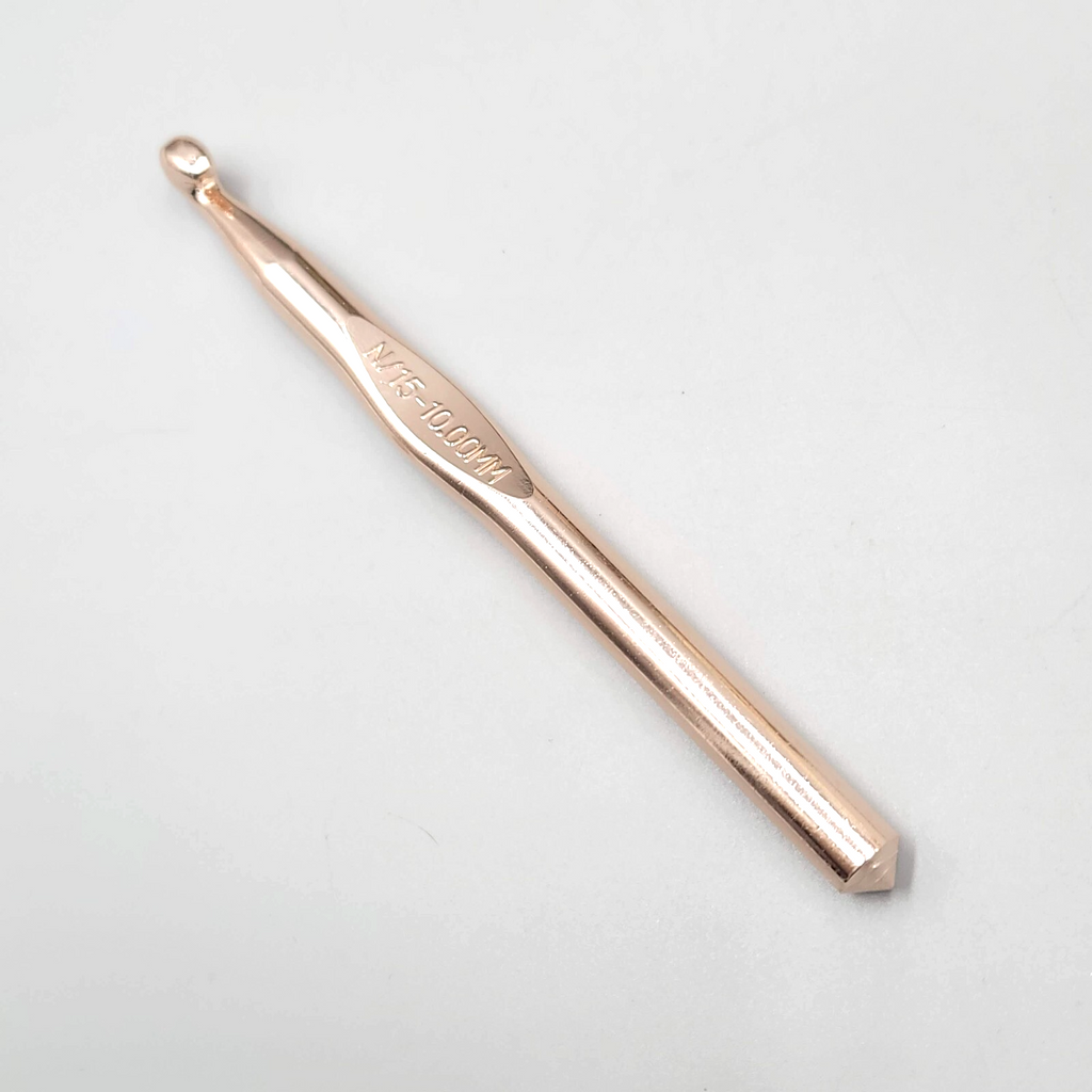 BOYE Crochet Hook Size N/15 10.0MM Pink Metal