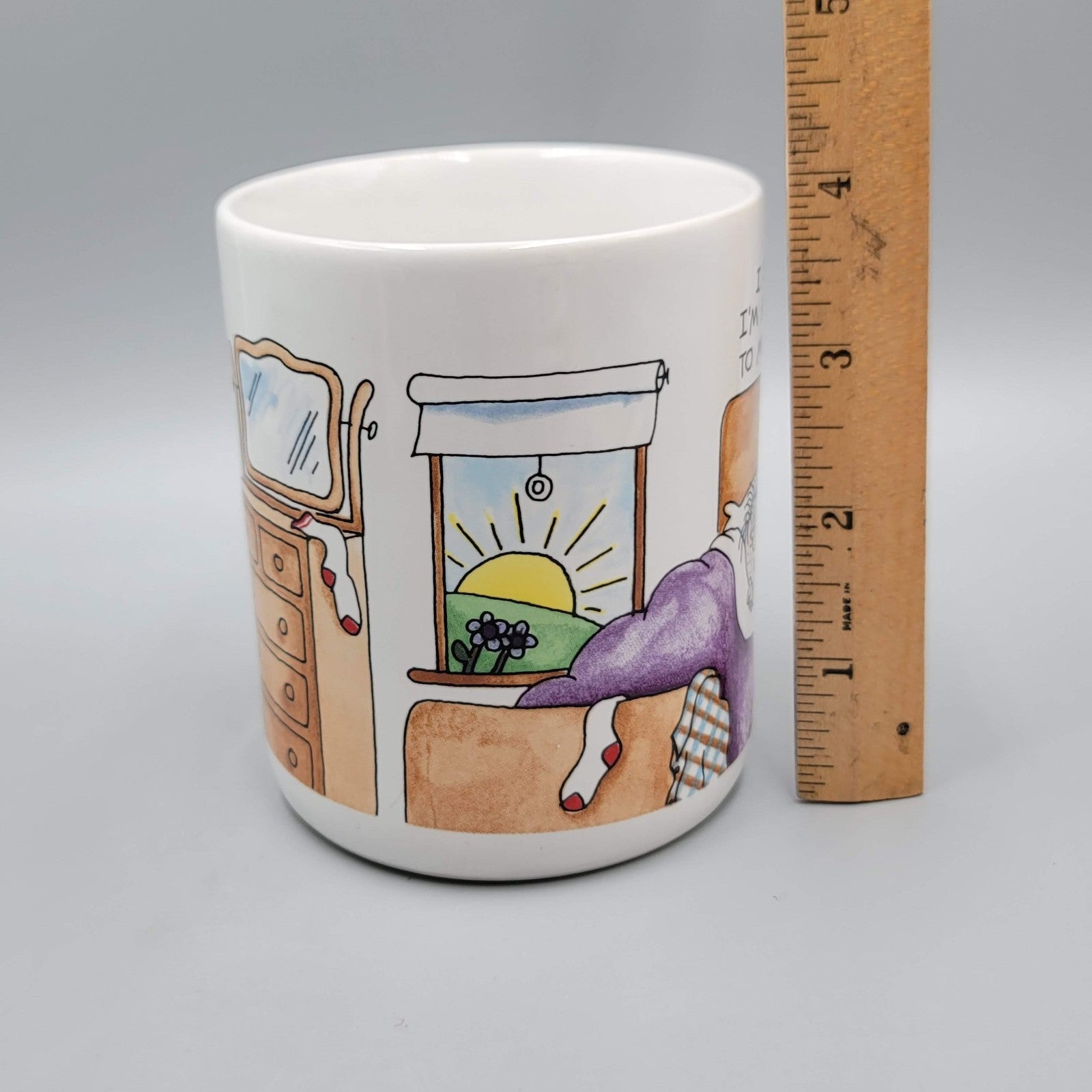 Vintage Hallmark Coffee Mug I Think I'm Allergic to Morning! Comic