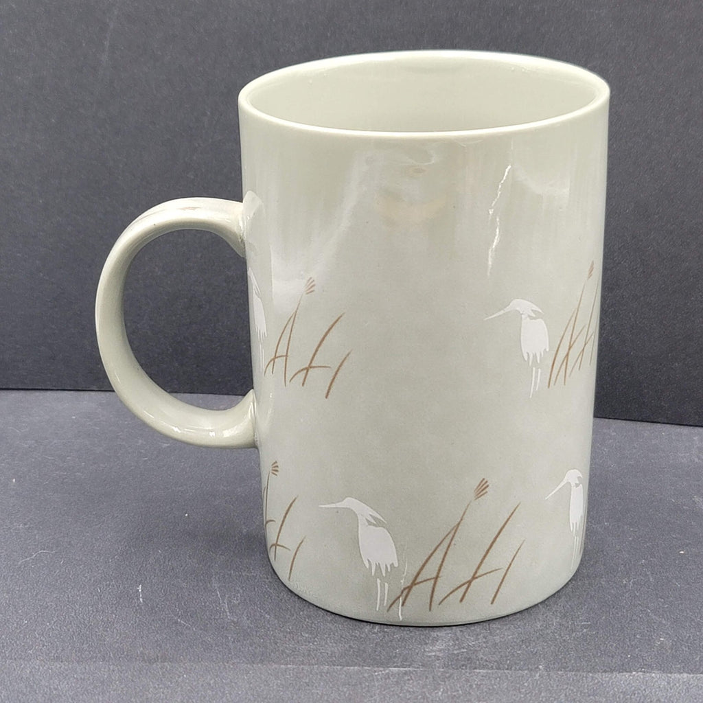 Vintage Coffee Mug Tea Cup Heron Mug Signed