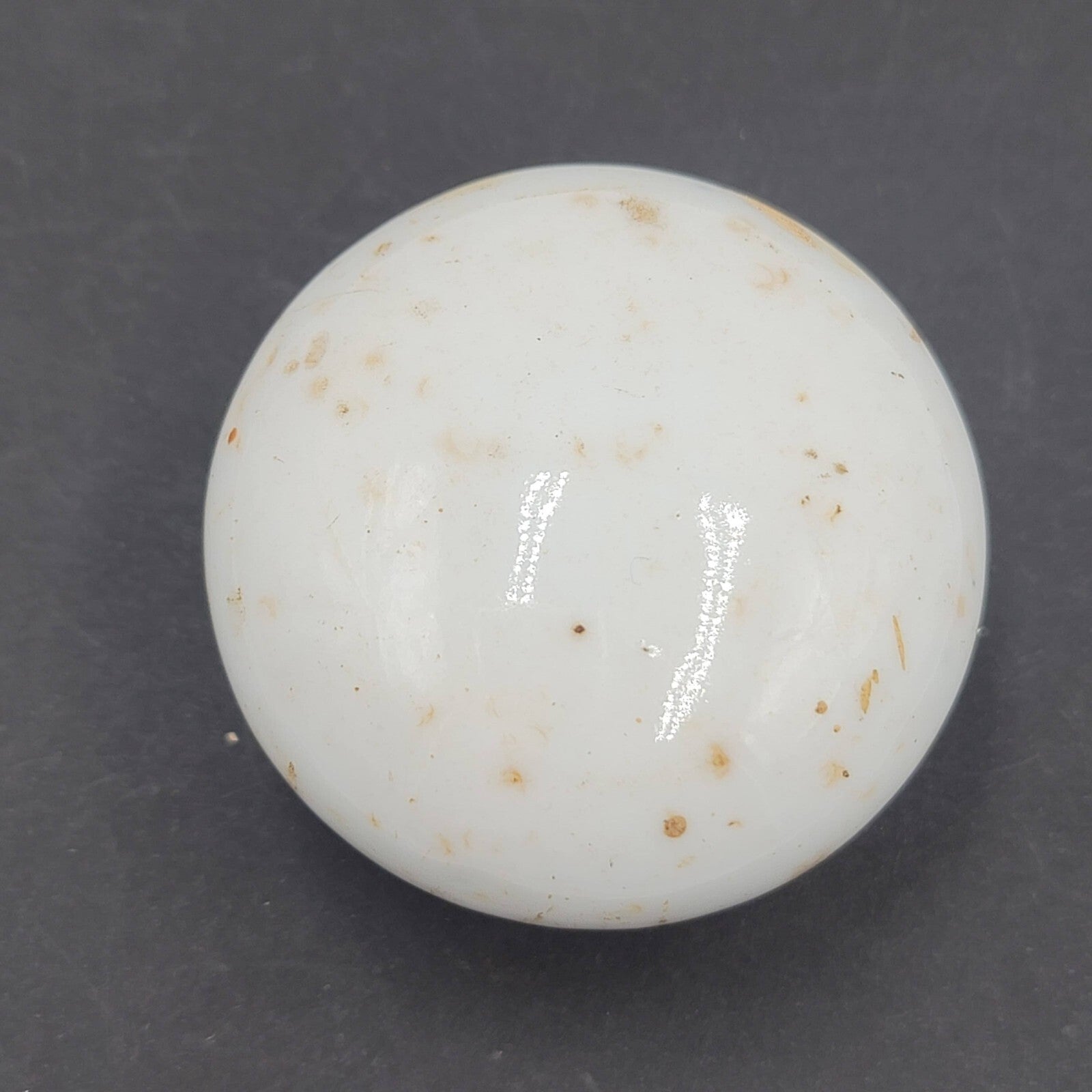 Vintage SINGLE White Porcelain Doorknob Salvage Door Hardware 54sdk