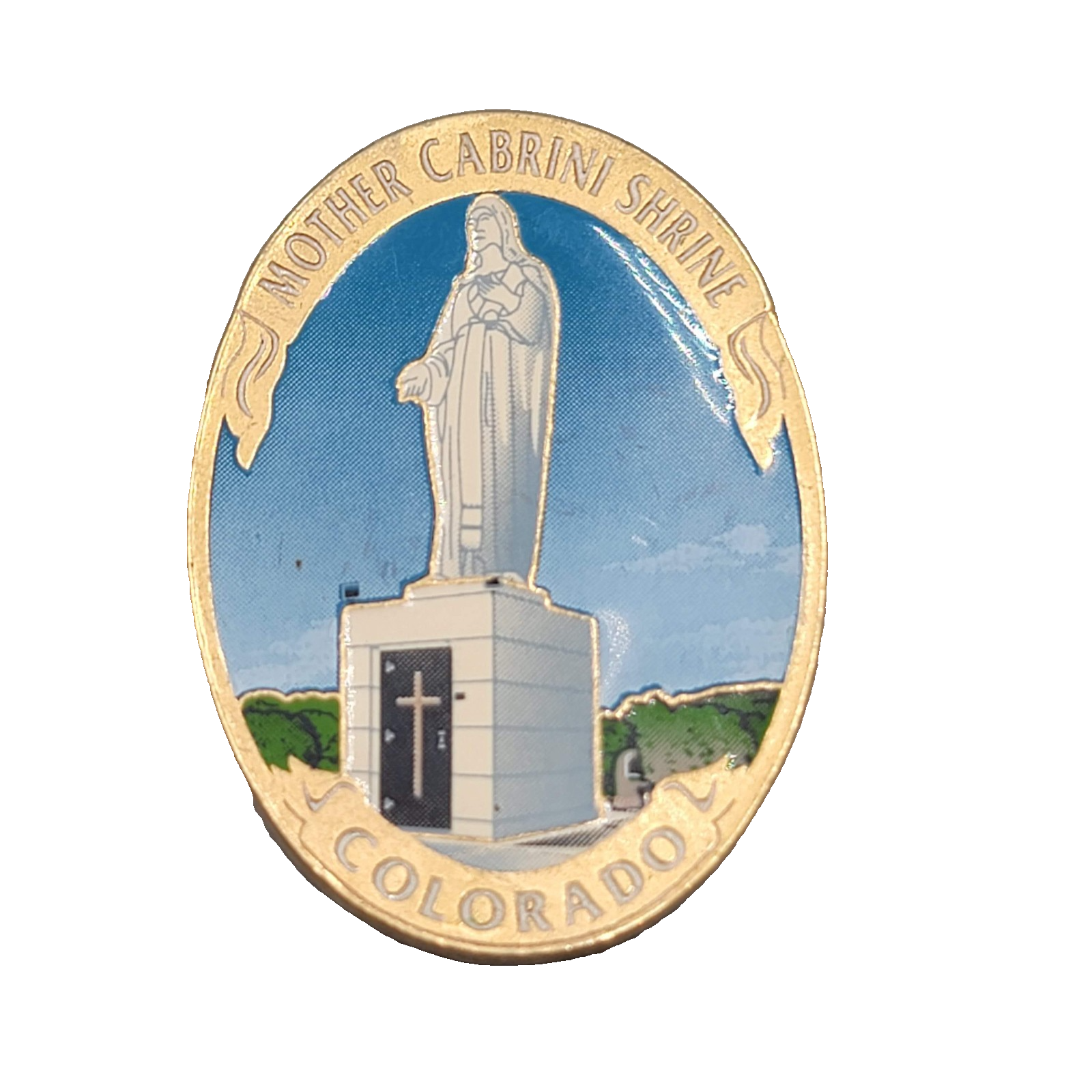 Praying Mother Cabrini Shrine Magnet Refrigerator Souvenir Travel Colorado