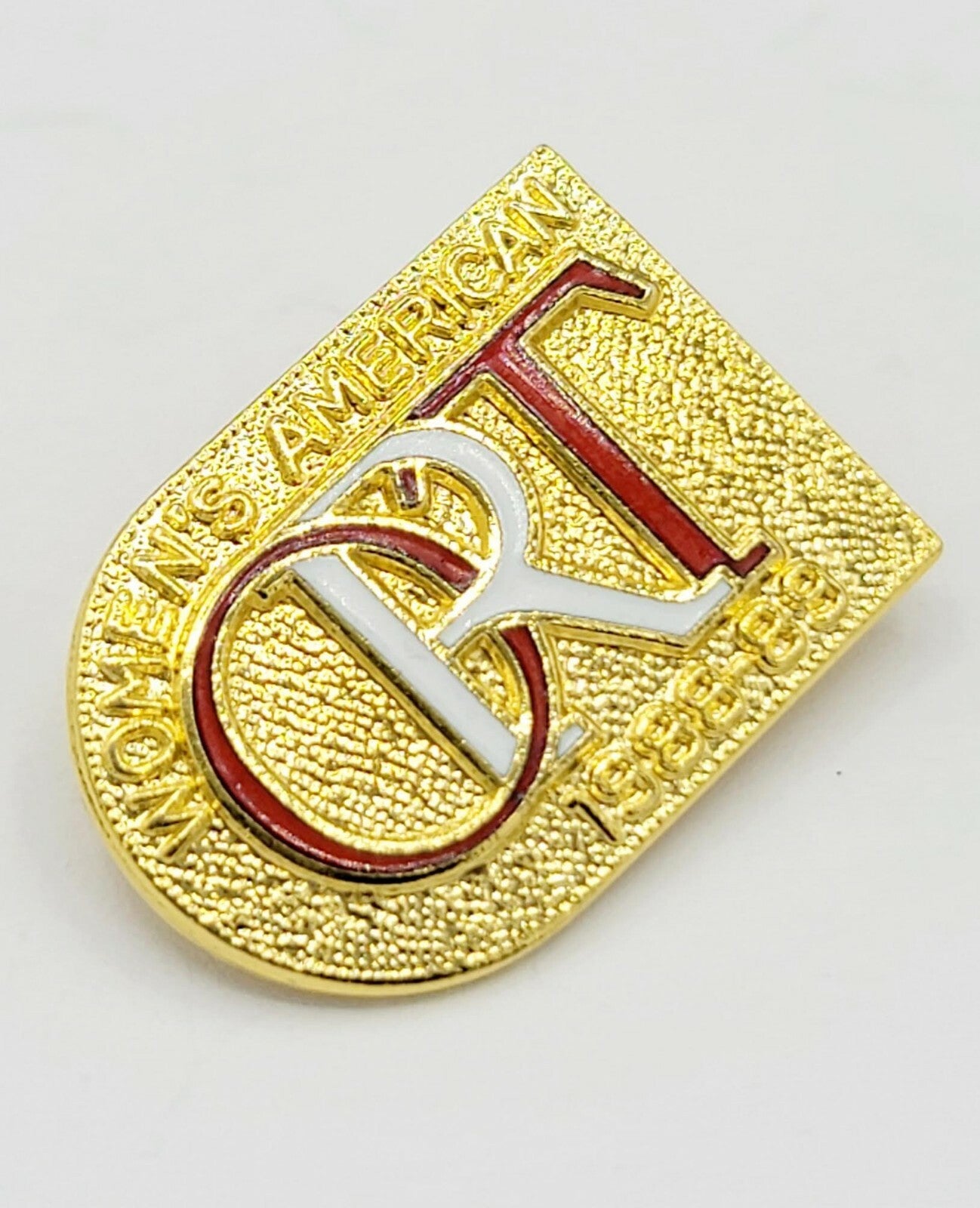 1989 Vintage Womens American ORT Pin Jewish Organization 1"