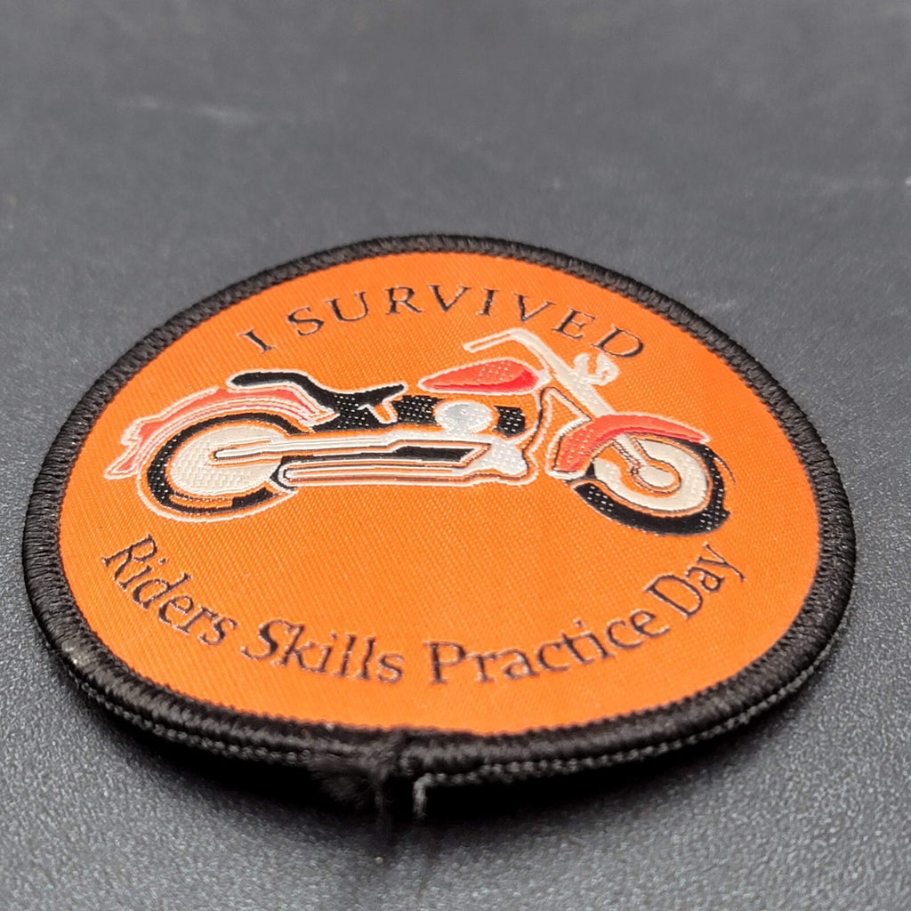 HARLEY DAVIDSON SURVIVED RIDER SKILLS PRACTICE DAY PATCH 3"