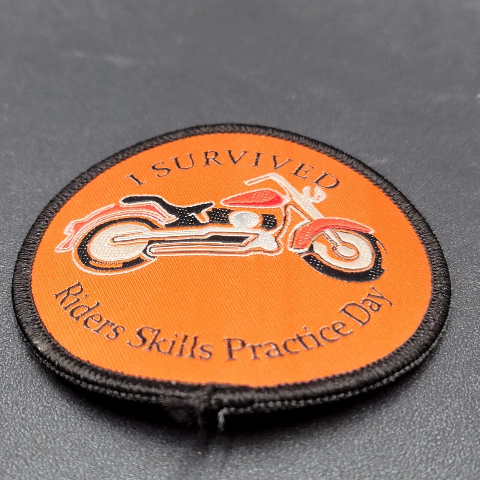 HARLEY DAVIDSON SURVIVED RIDER SKILLS PRACTICE DAY PATCH 3"