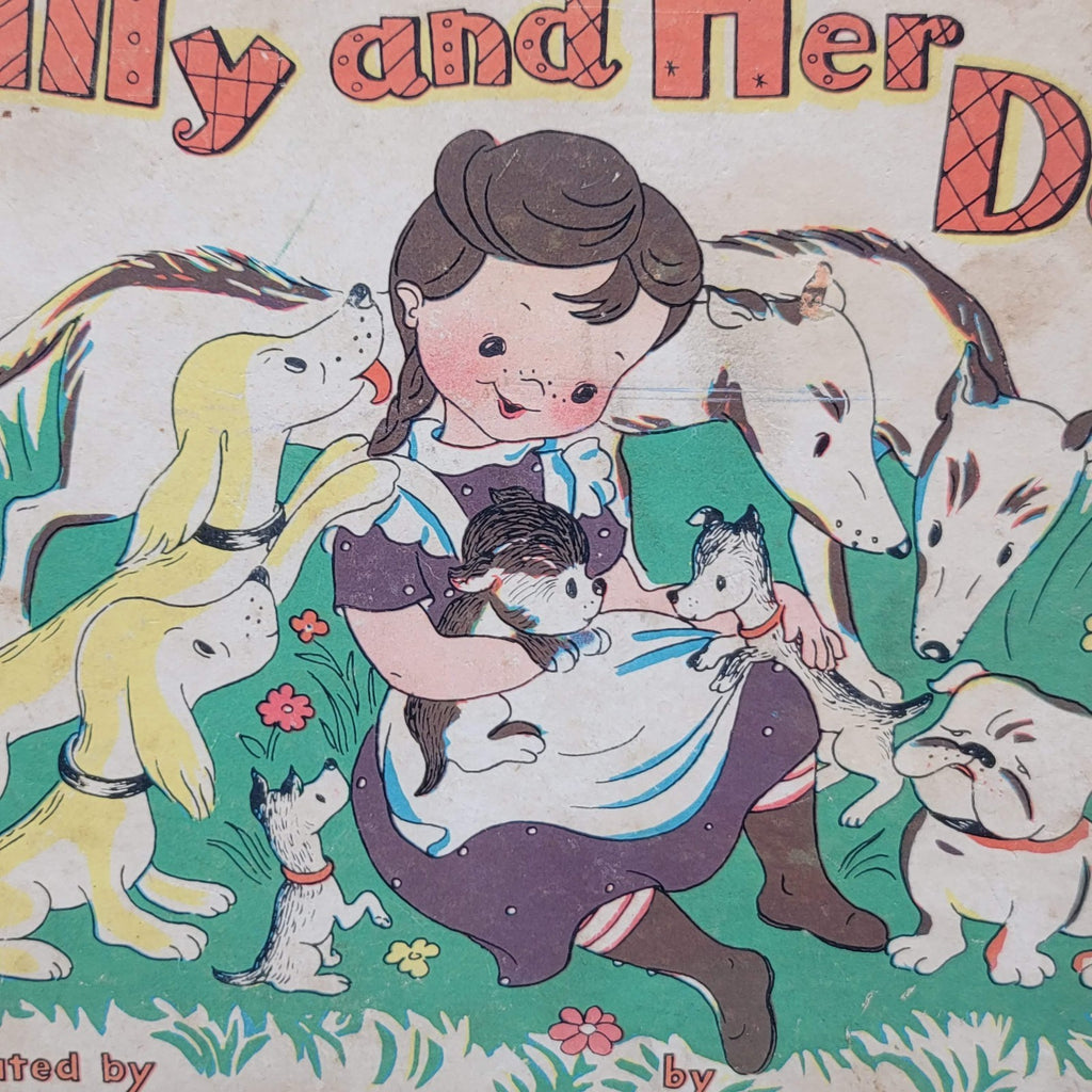 Milly And Her Dogs By Lena Barksdale Antique Children’s Book AS-IS See Photos