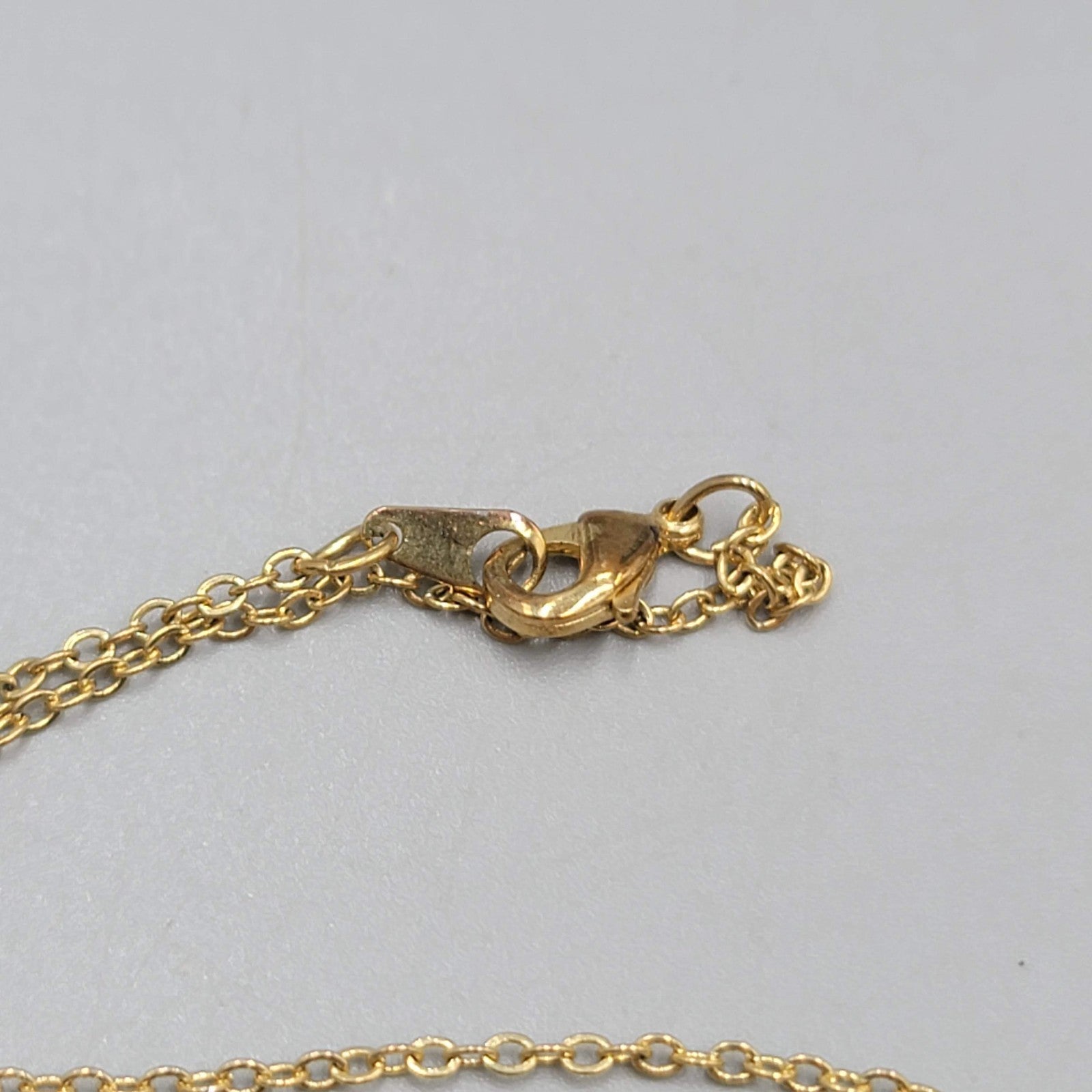 Vintage Gold Plated Pine Cone Pendant Necklace Estate Costume Jewelry 18"