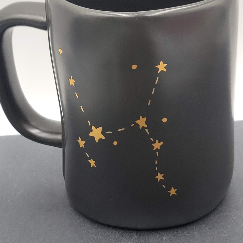 Rae Dunn Artisan Collection Sagittarius Astrology Coffee Mug Gold  Black