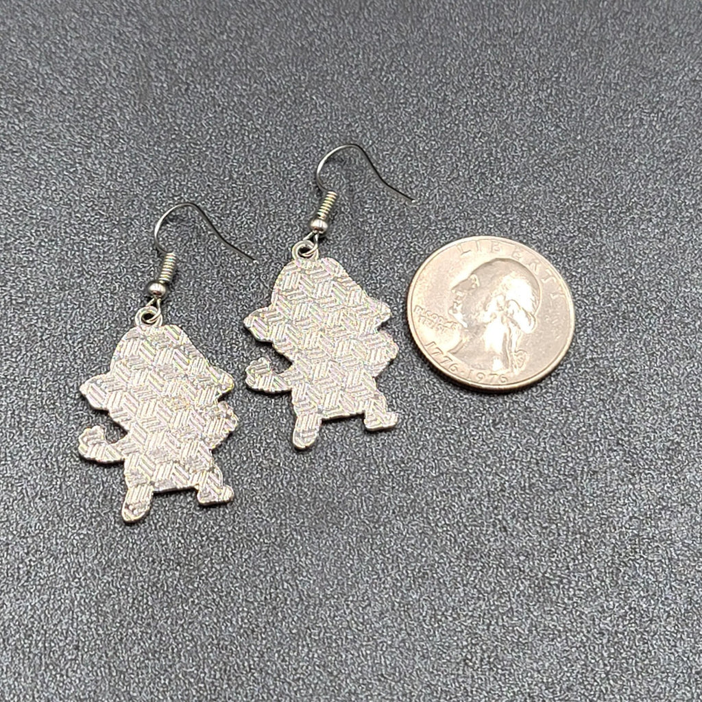 Feddy Krueger Pierced Earrings Enamel Nightmare on Elm St Horror Movie 1.25" FS
