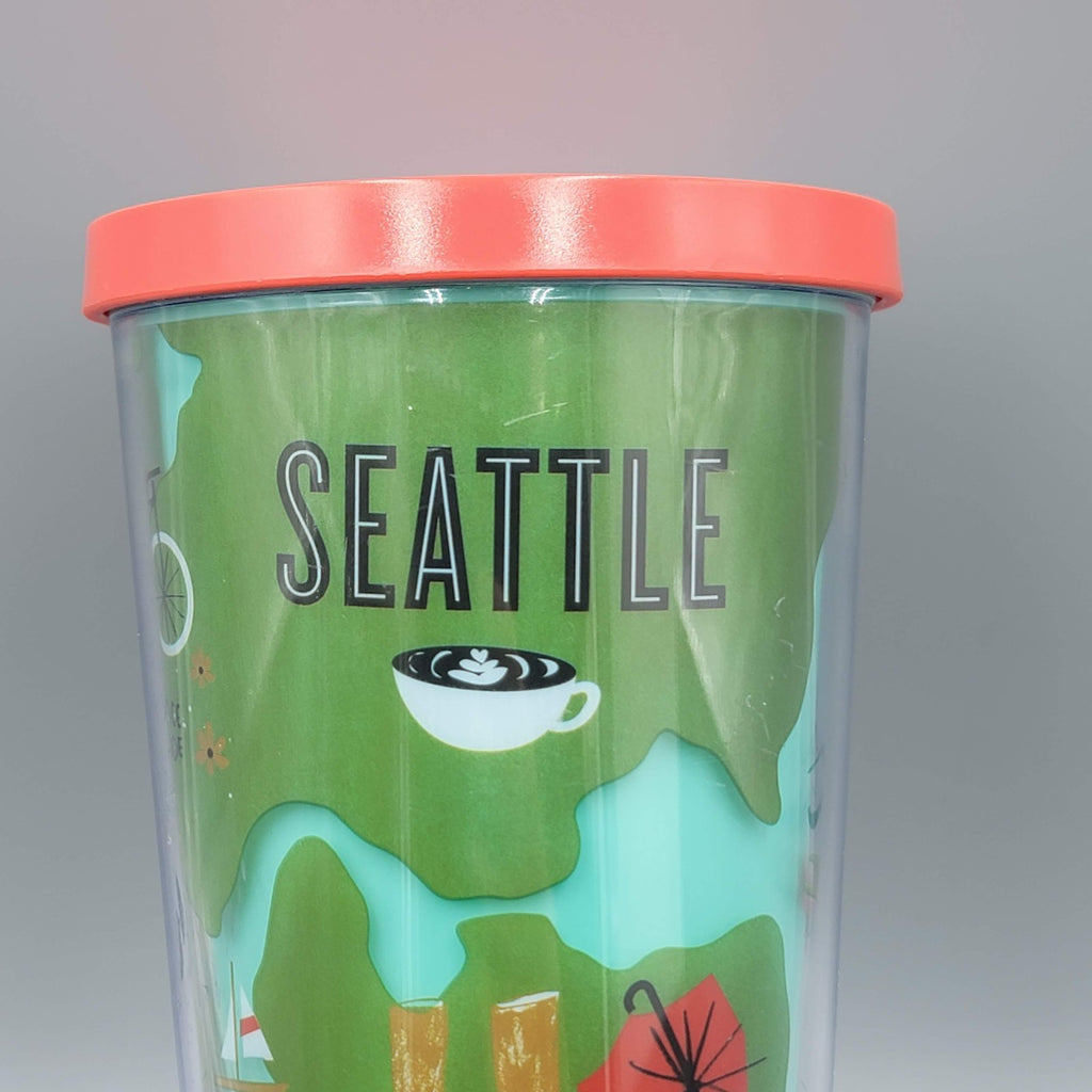 STARBUCKS SEATTLE BEEN THERE SERIES VENTI 24oz COLD CUP TRAVEL TUMBLER NO STRAW