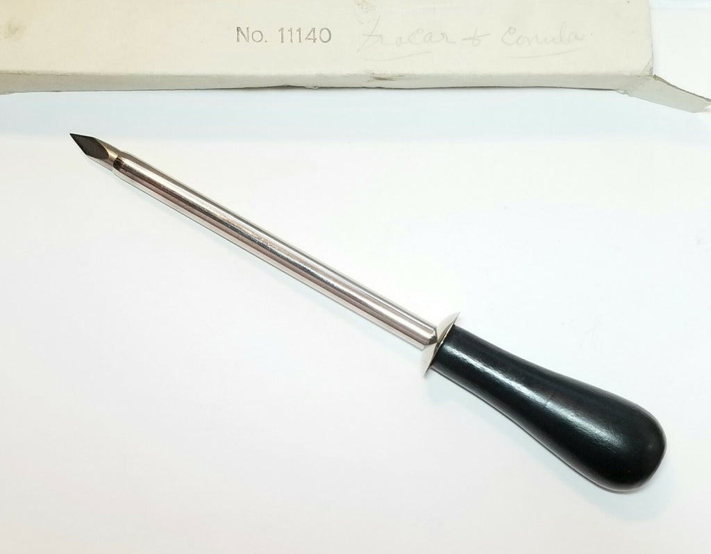 Medical Surgical Instrument Trocar & Canula Wooden Handle Veterinary NEW