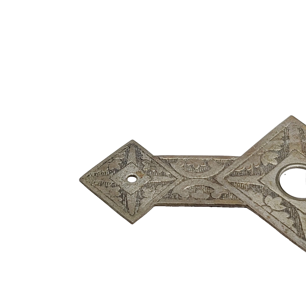 Vintage Brass Drawer Pull Backplate SINGLE 3.5" holes