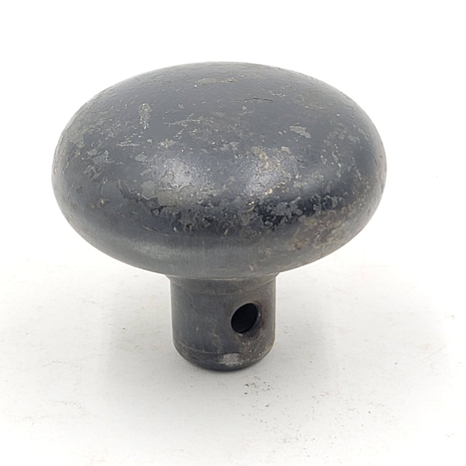 Vintage SINGLE Steel Black Doorknob Salvage Door Hardware 2.25"  18