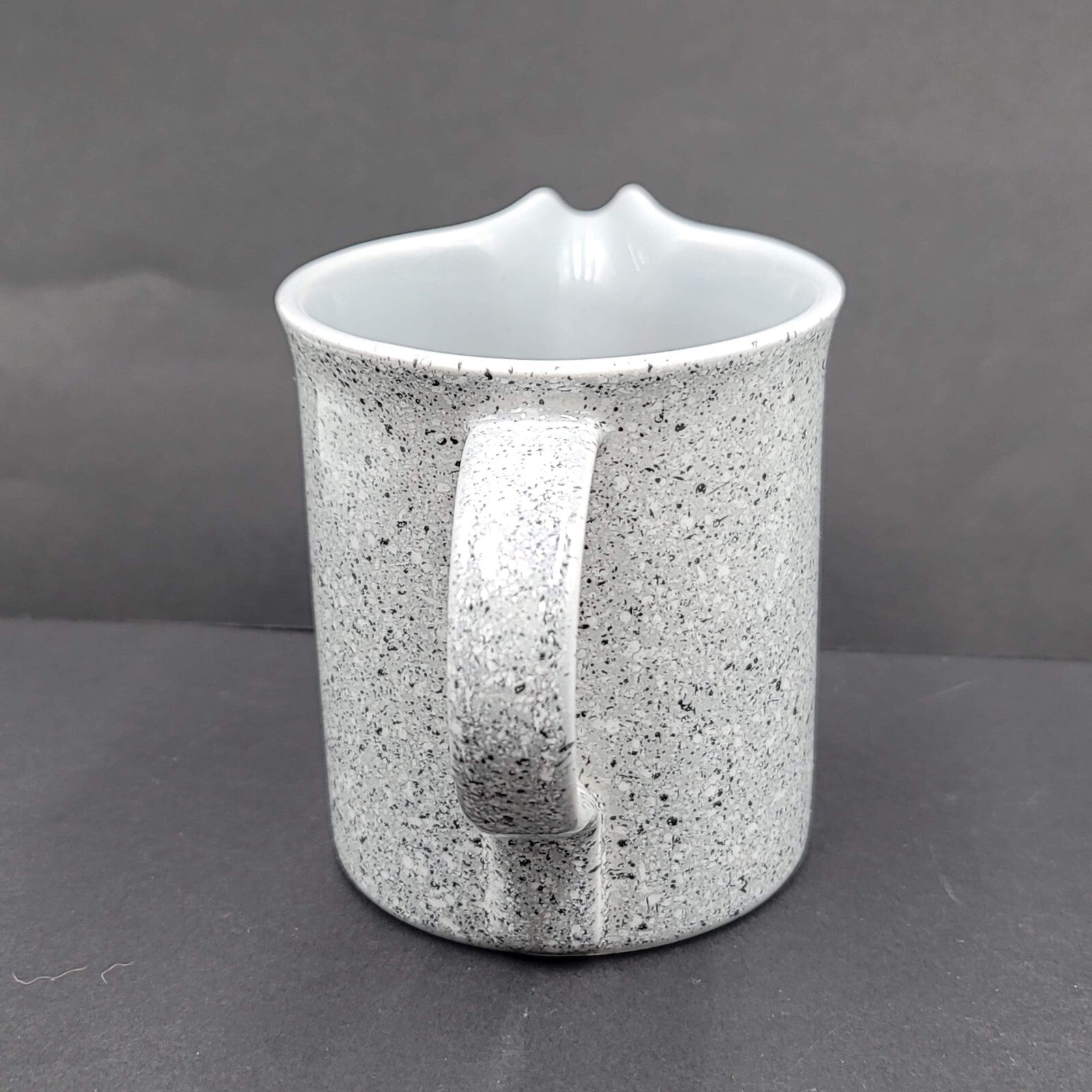 Vintage Mikasa Ultrastone Gray Creamer Gray White Speck CU726 Japan