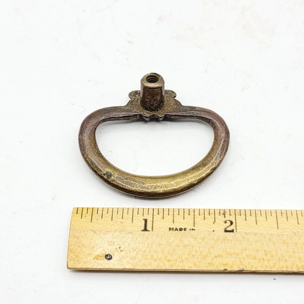 Vintage Brass Drawer Pull Salvage Hardware 1 7/8"