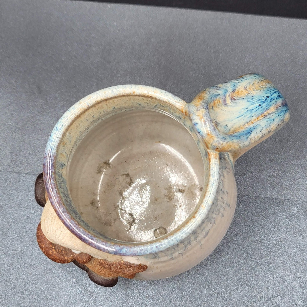 Robert Eakin SIGNED Studio Art Pottery Ugly Face Mug Keystone  5"