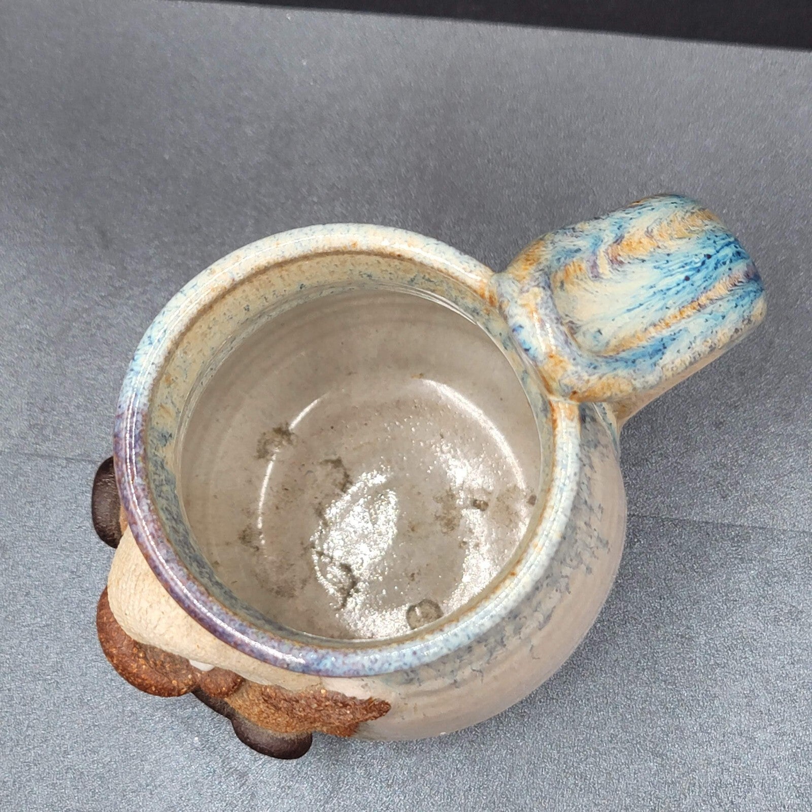 Robert Eakin SIGNED Studio Art Pottery Ugly Face Mug Keystone  5"