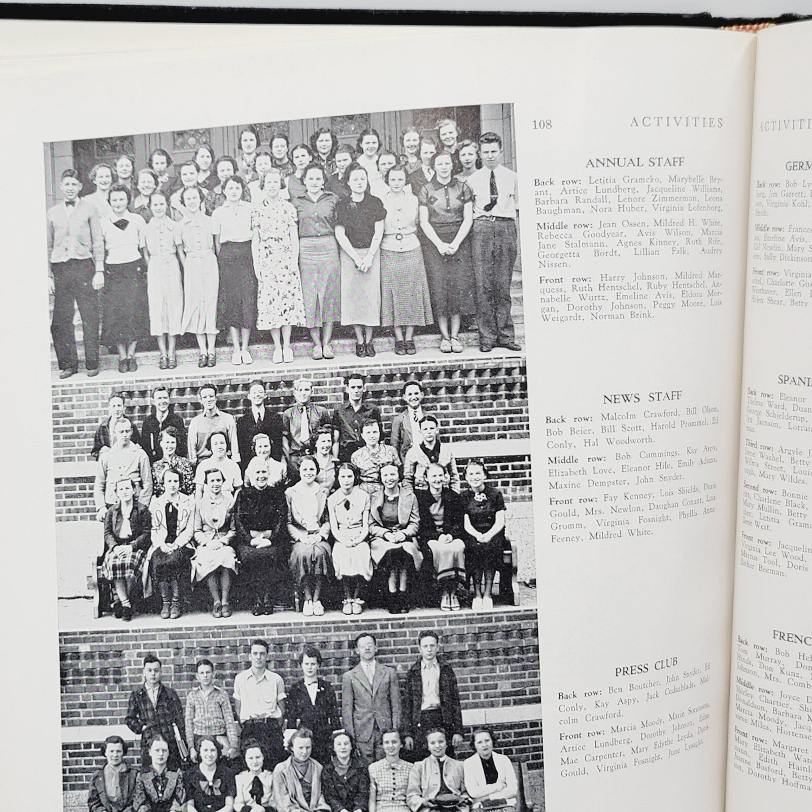 VINTAGE 1937 SOUTH HIGH SCHOOL YEARBOOK SIGNS OF THE ZODIAC